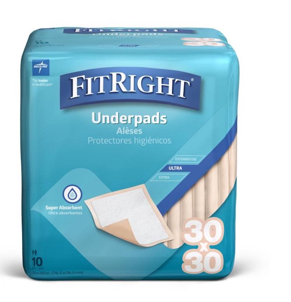 FitRight Ultra Underpads, Heavy Absorbency