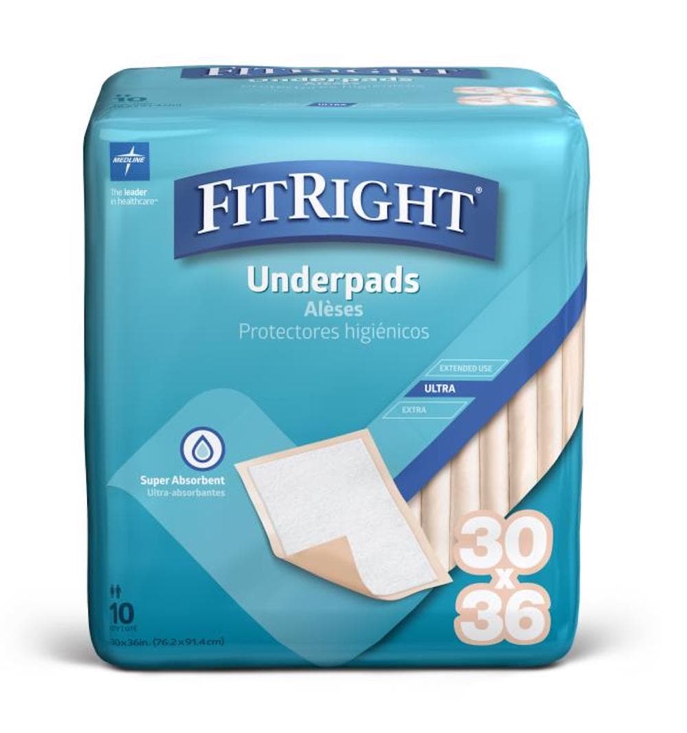 FitRight Ultra Underpads, Heavy Absorbency