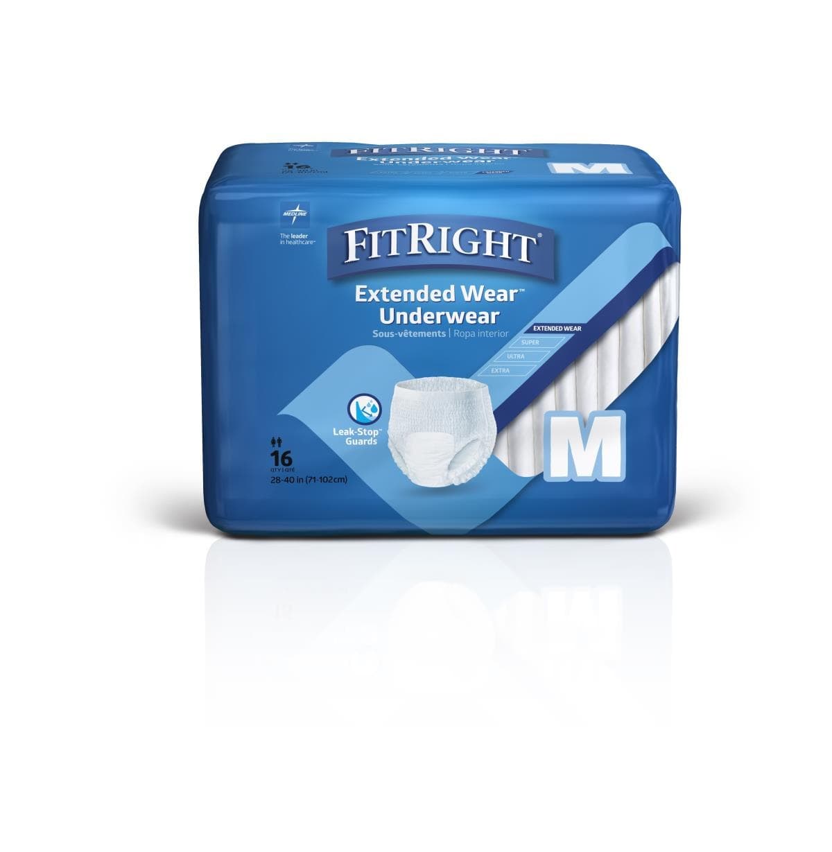 FitRight Extended Wear Adult Incontinence Pull-Up Underwear, Overnight Absorbency