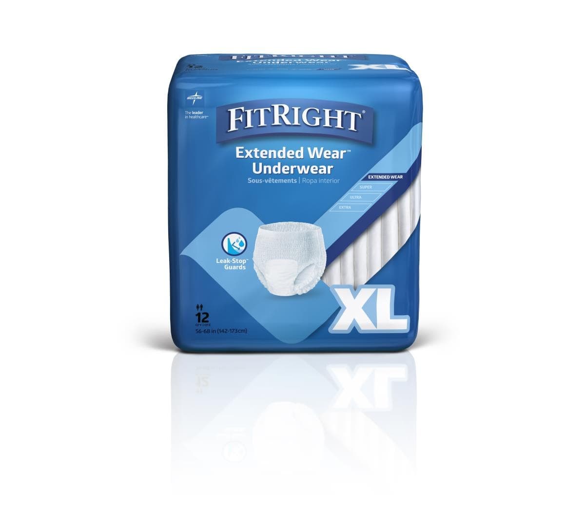 FitRight Extended Wear Adult Incontinence Pull-Up Underwear, Overnight Absorbency
