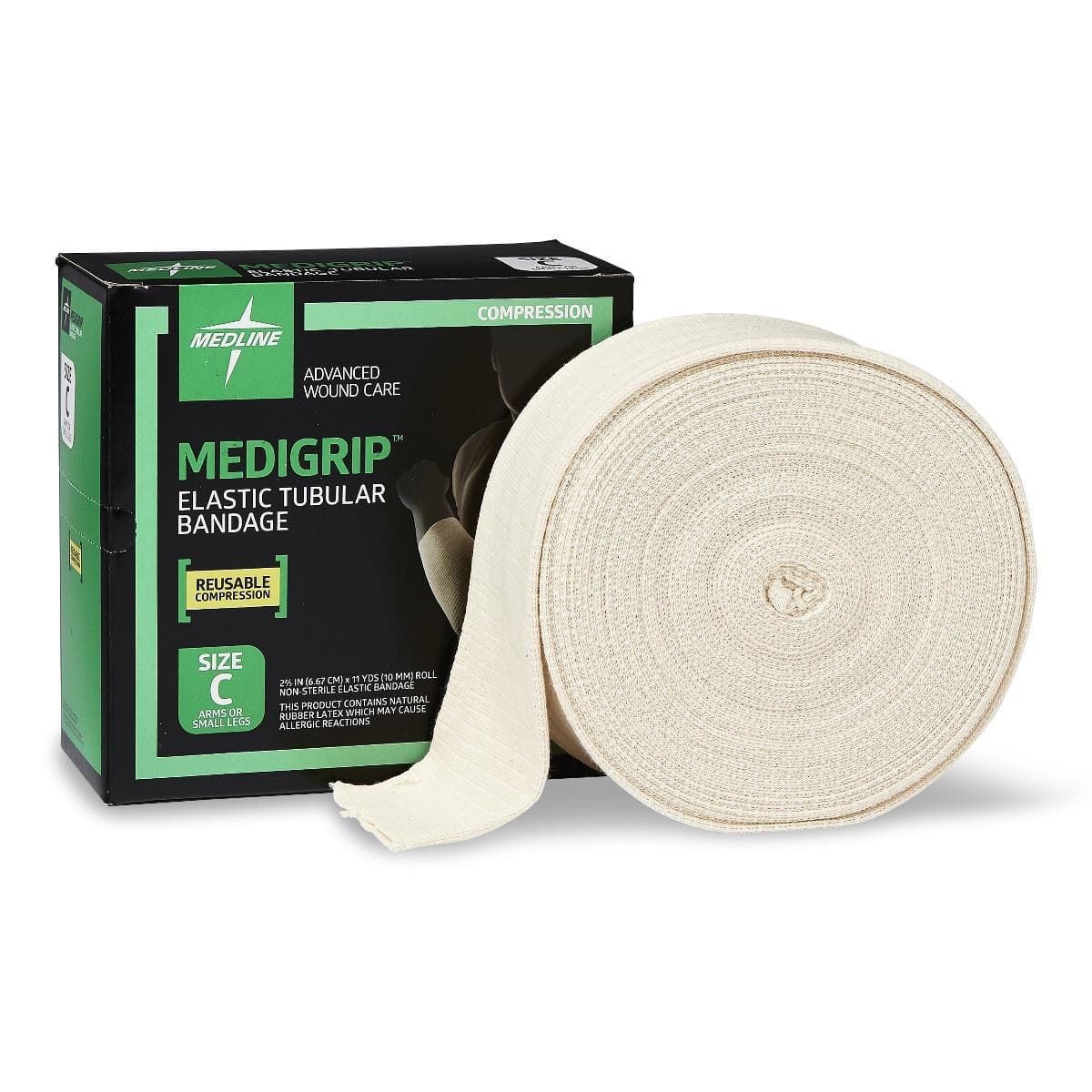 Medigrip Elastic Latex Tubular Support Bandage, Size C