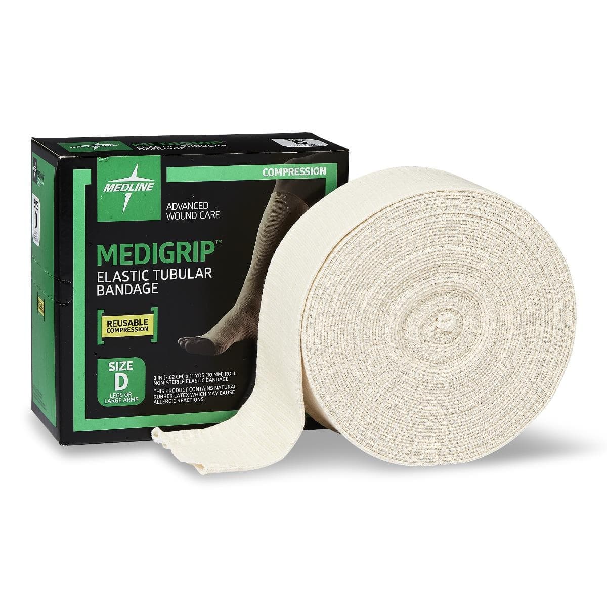 Medigrip Elastic Latex Tubular Support Bandage, Size D
