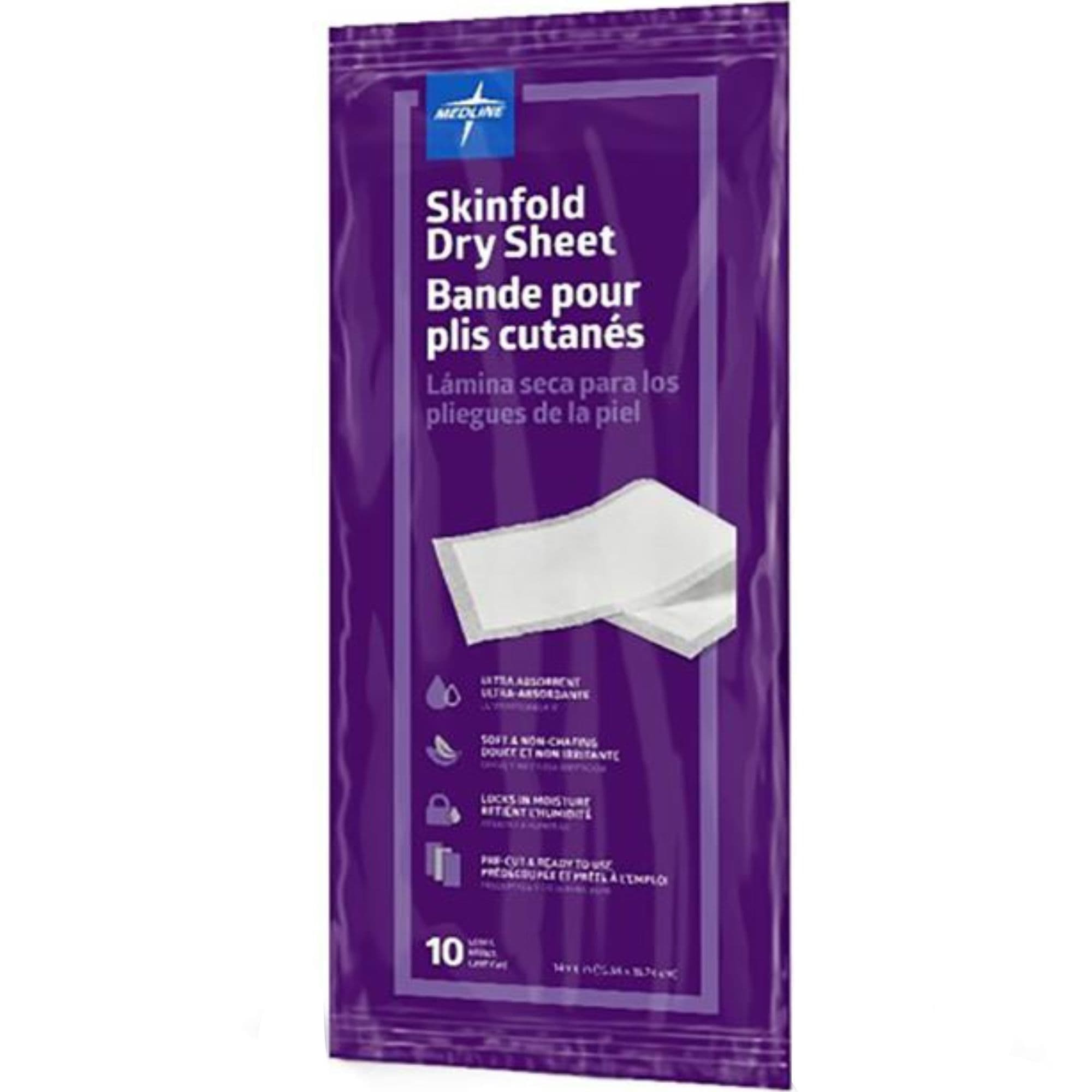 Medline Skinfold Dry Sheets
