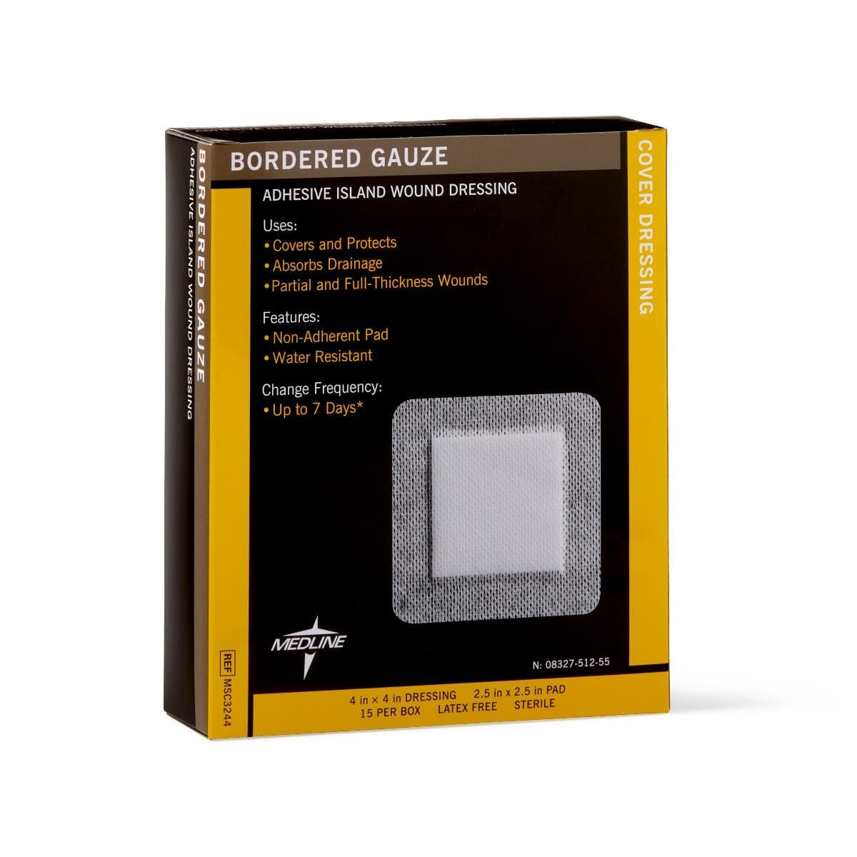Medline Bordered Gauze Adhesive Island Wound Dressing