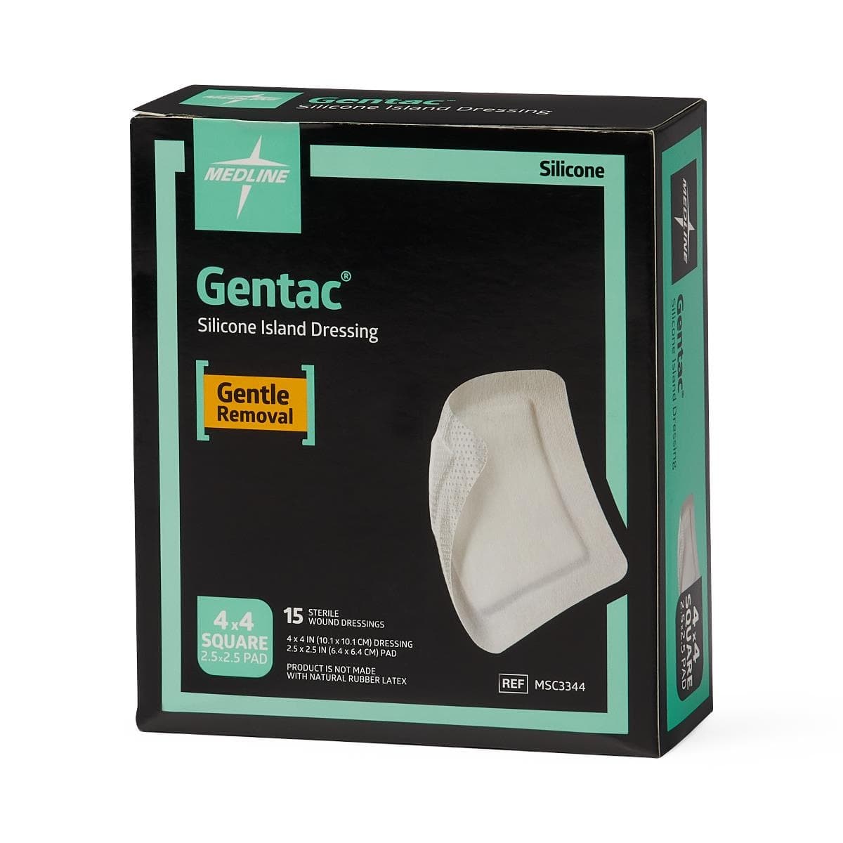 Medline Gentac Silicone Adhesive Island Dressing