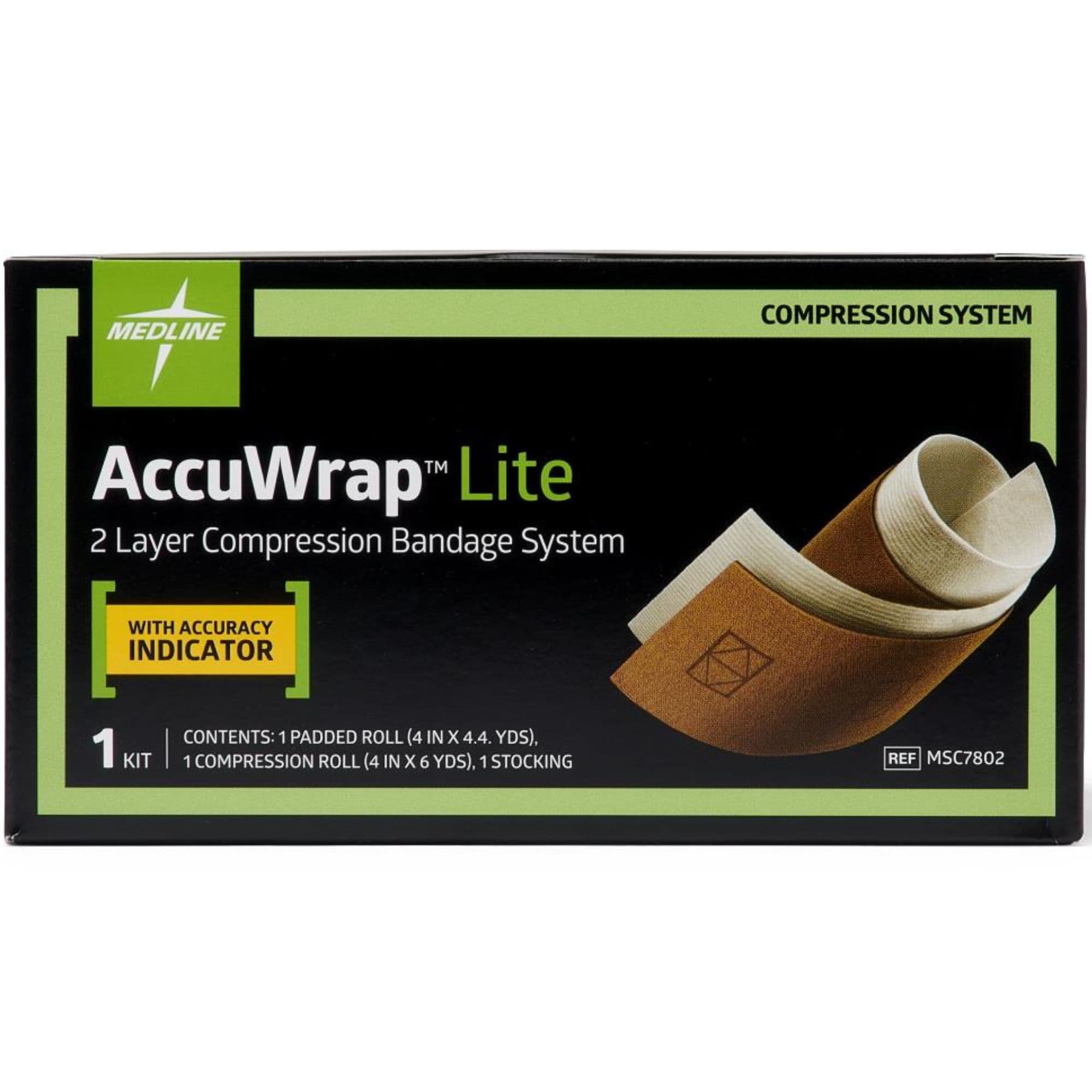 Medline AccuWrap Lite 2-Layer Compression Bandage System
