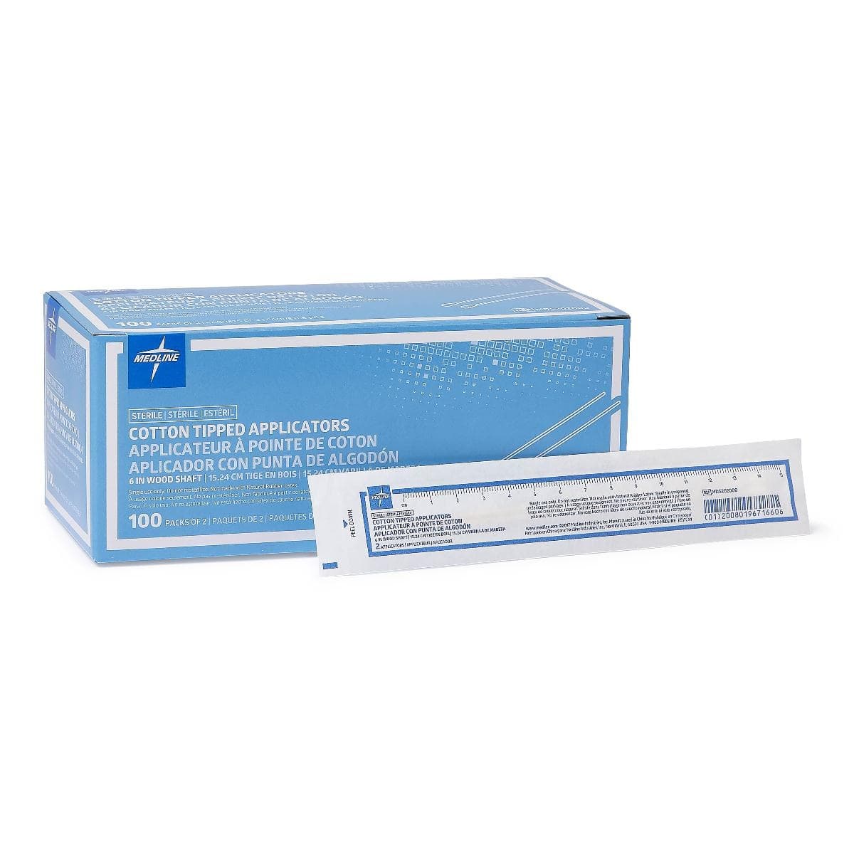 Medline Cotton-Tipped Wood Applicators