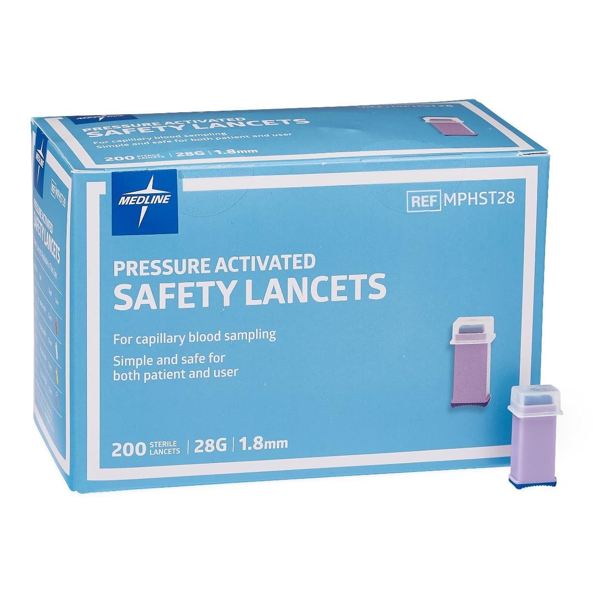 Medline Pressure Activated Safety Lancets