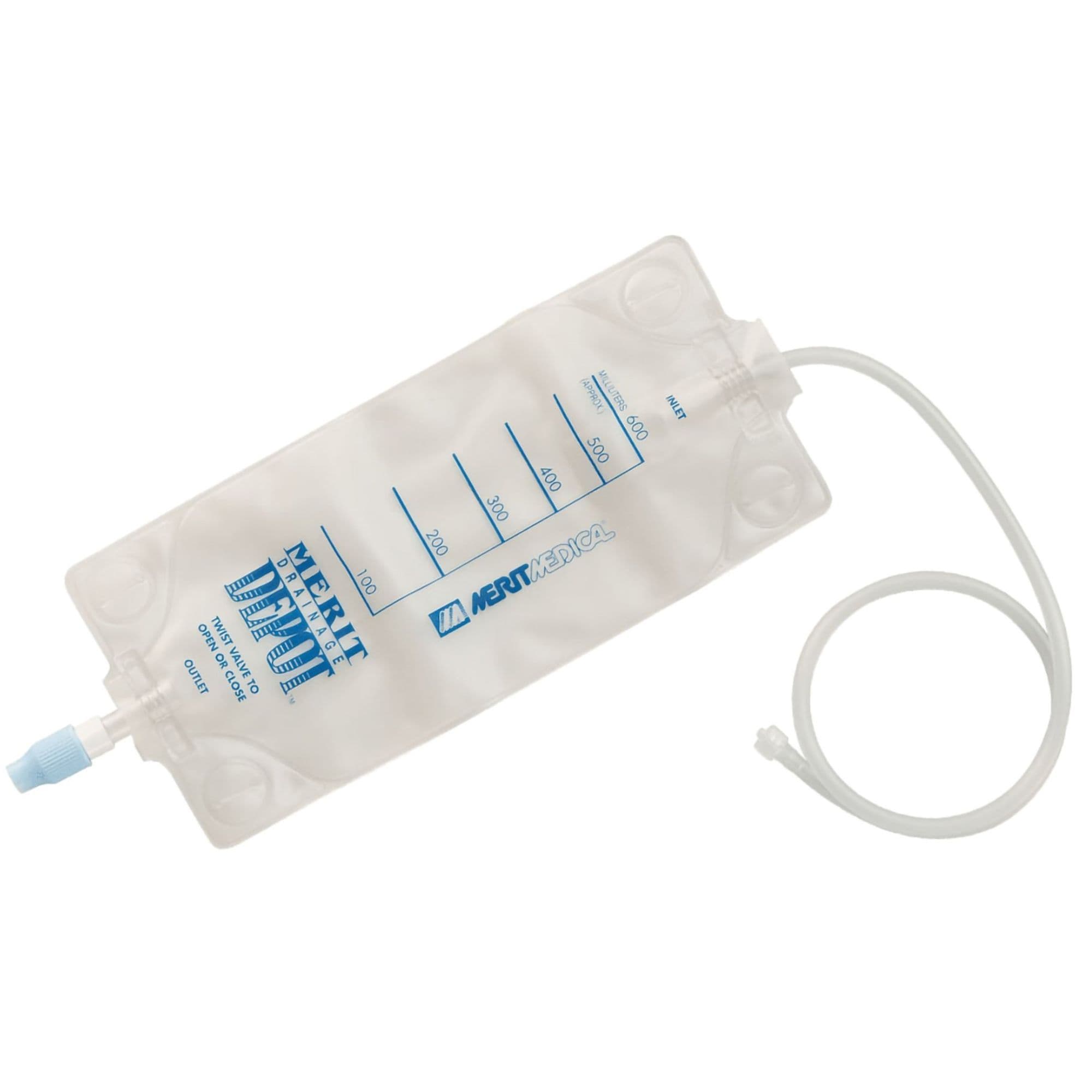 Merit Urinary Drainage Depot Bag, 600 mL