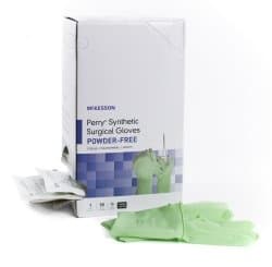 McKesson Perry Synthetic Surgical Gloves, Powder-Free, Size 6.5