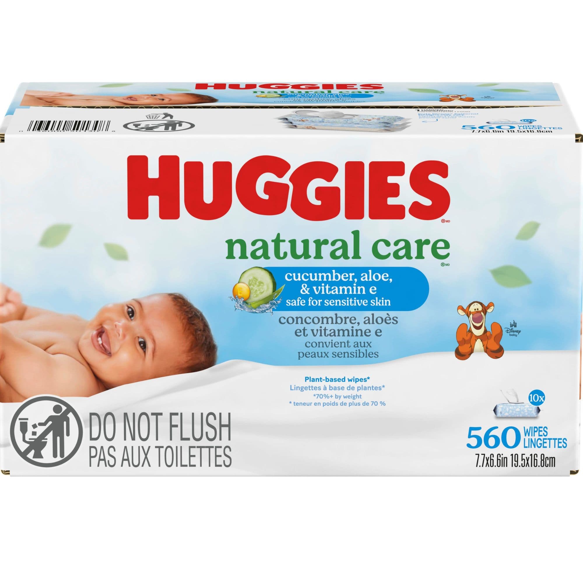 Huggies Natural Care Baby Wipes, Cucumber Green Tea Scent