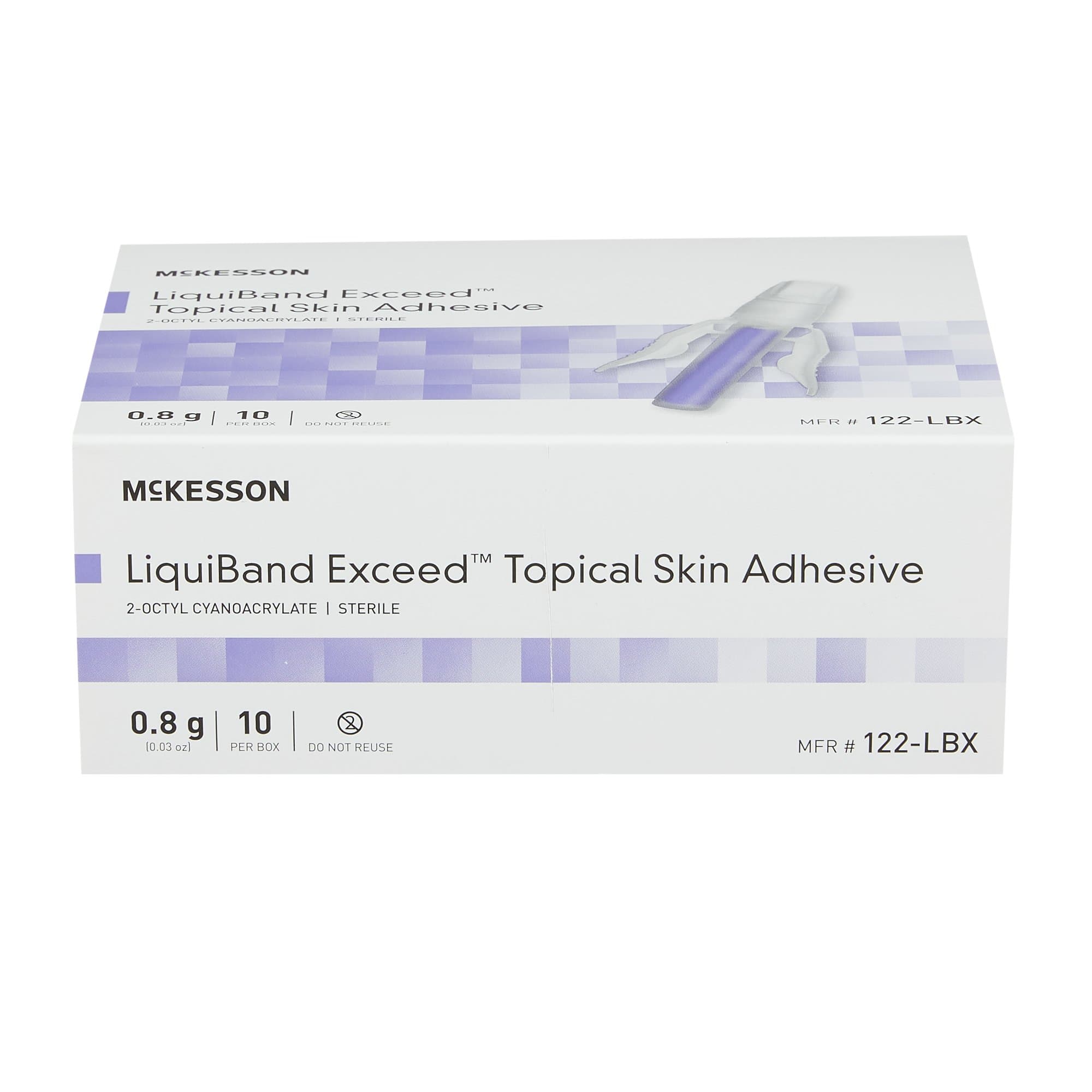 McKesson LiquiBand Exceed Topical Skin Adhesive, Precision and Dome Applicator