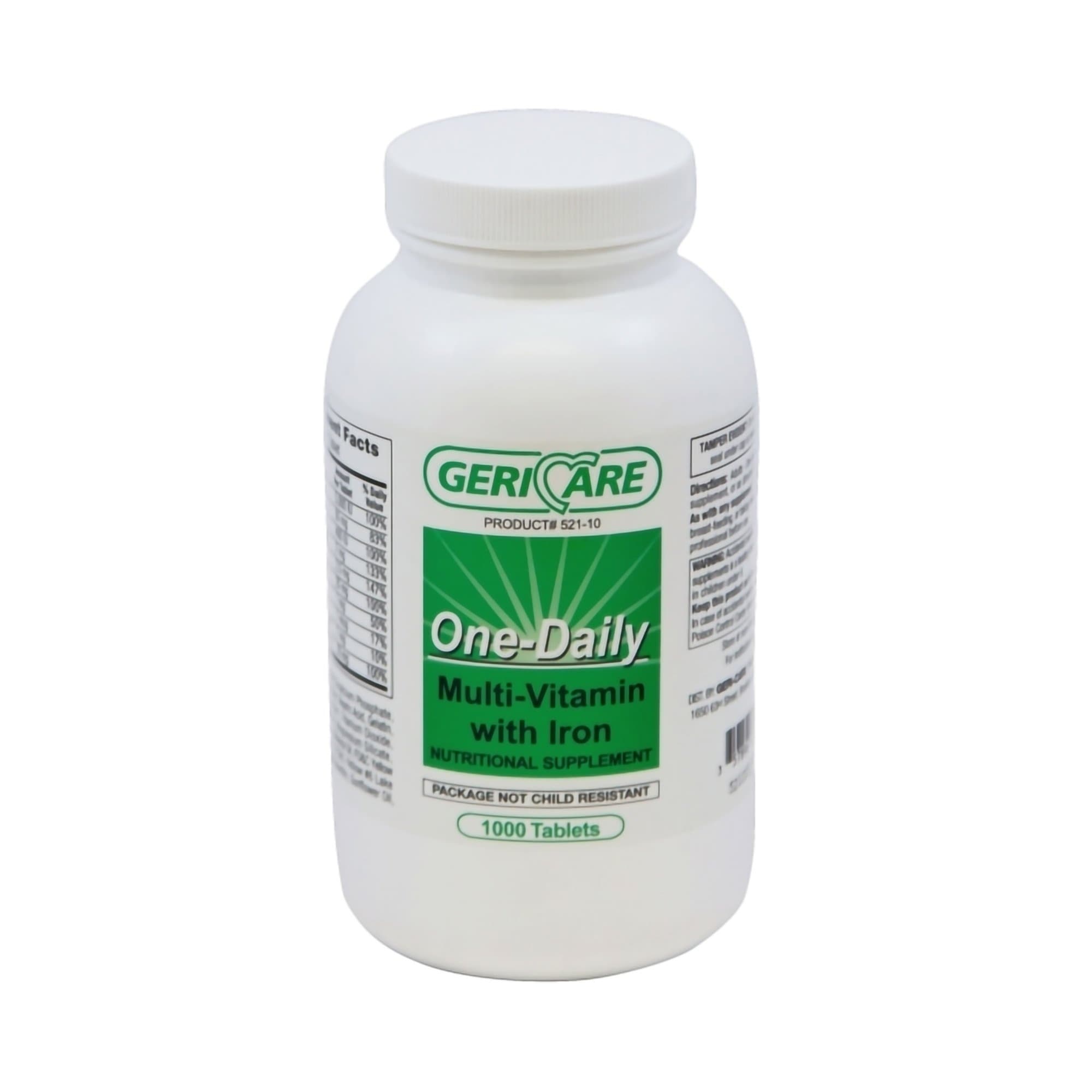 Geri-Care One-Daily Multivitamin Supplement with Iron