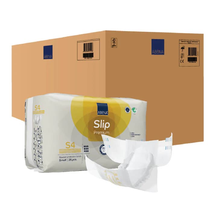 Abena Slip Premium Diapers with Tabs, Level 4s