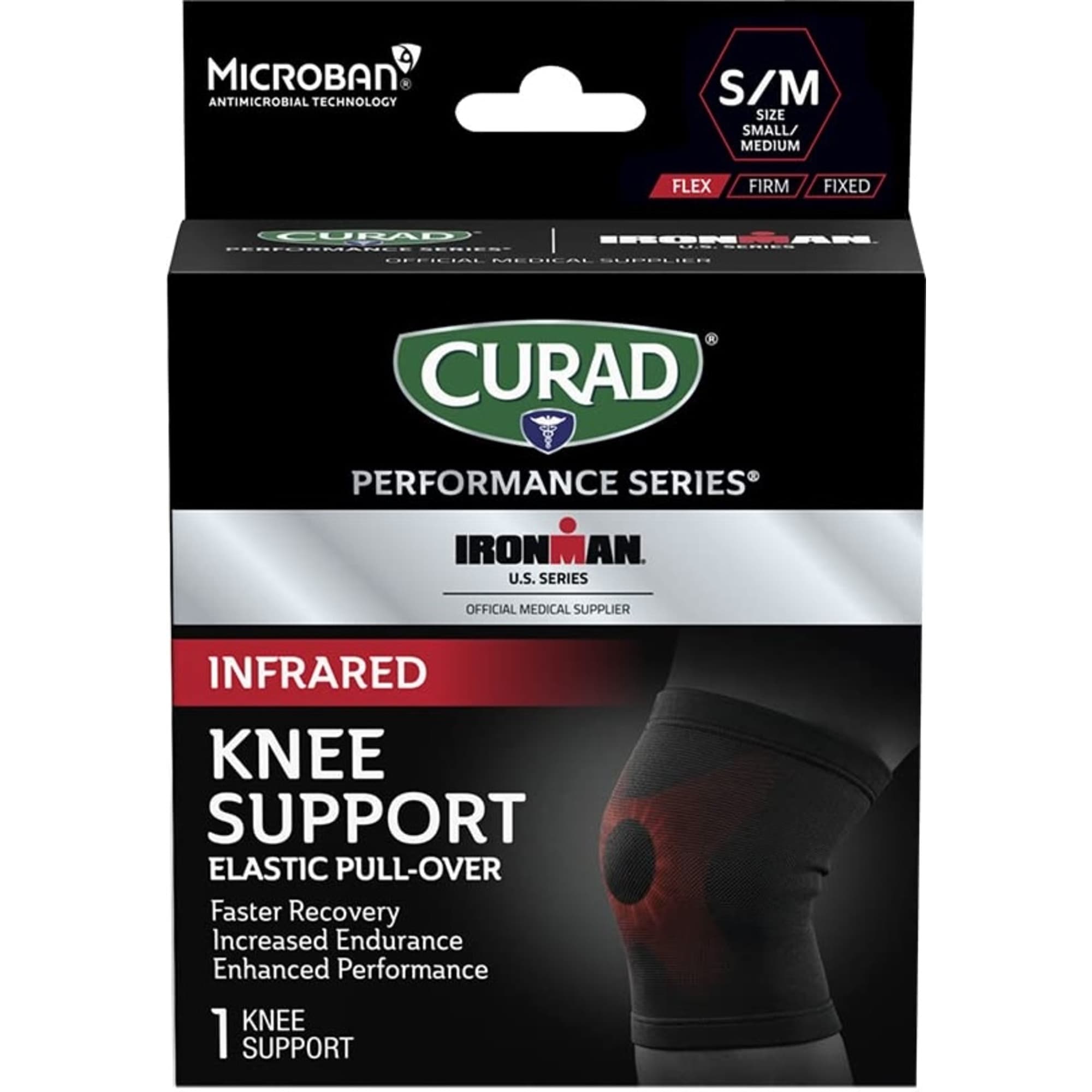 Curad Performance Series Ironman Infrared Elastic Pull Over Knee Support
