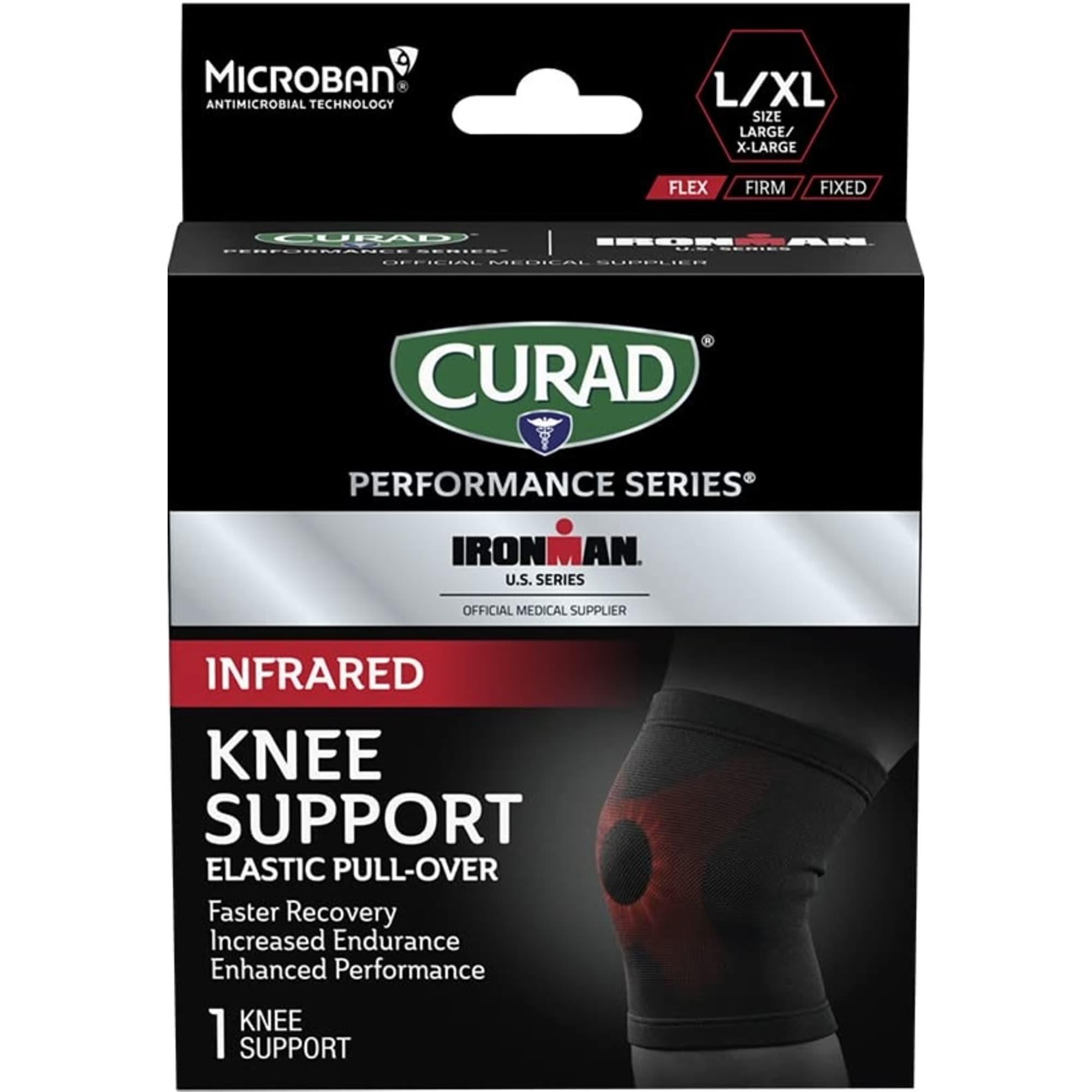 Curad Performance Series Ironman Infrared Elastic Pull Over Knee Support