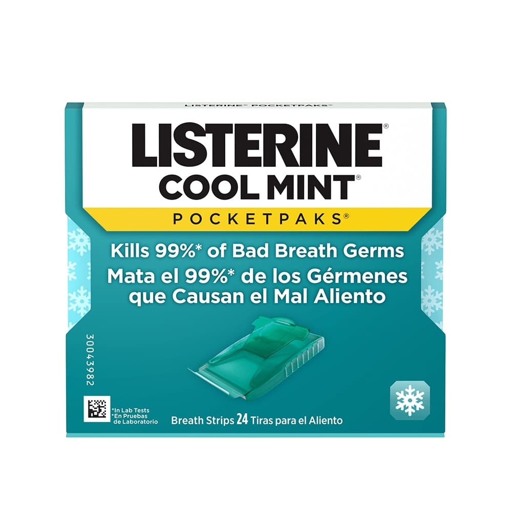 Listerine Pocketpaks Breath Strips, Cool Mint Flavor