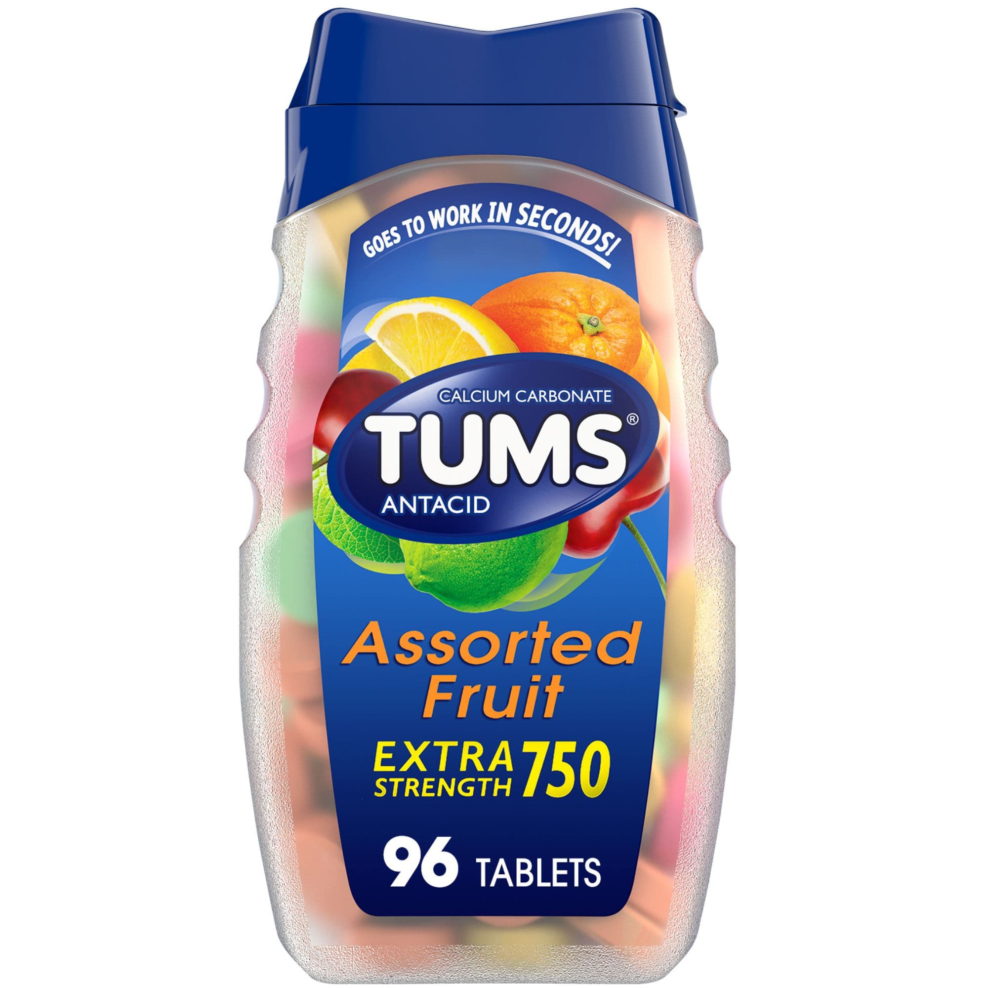 Tums Antacid Extra Strength Chewable Tablets for Heartburn & Acid Indigestion Relief
