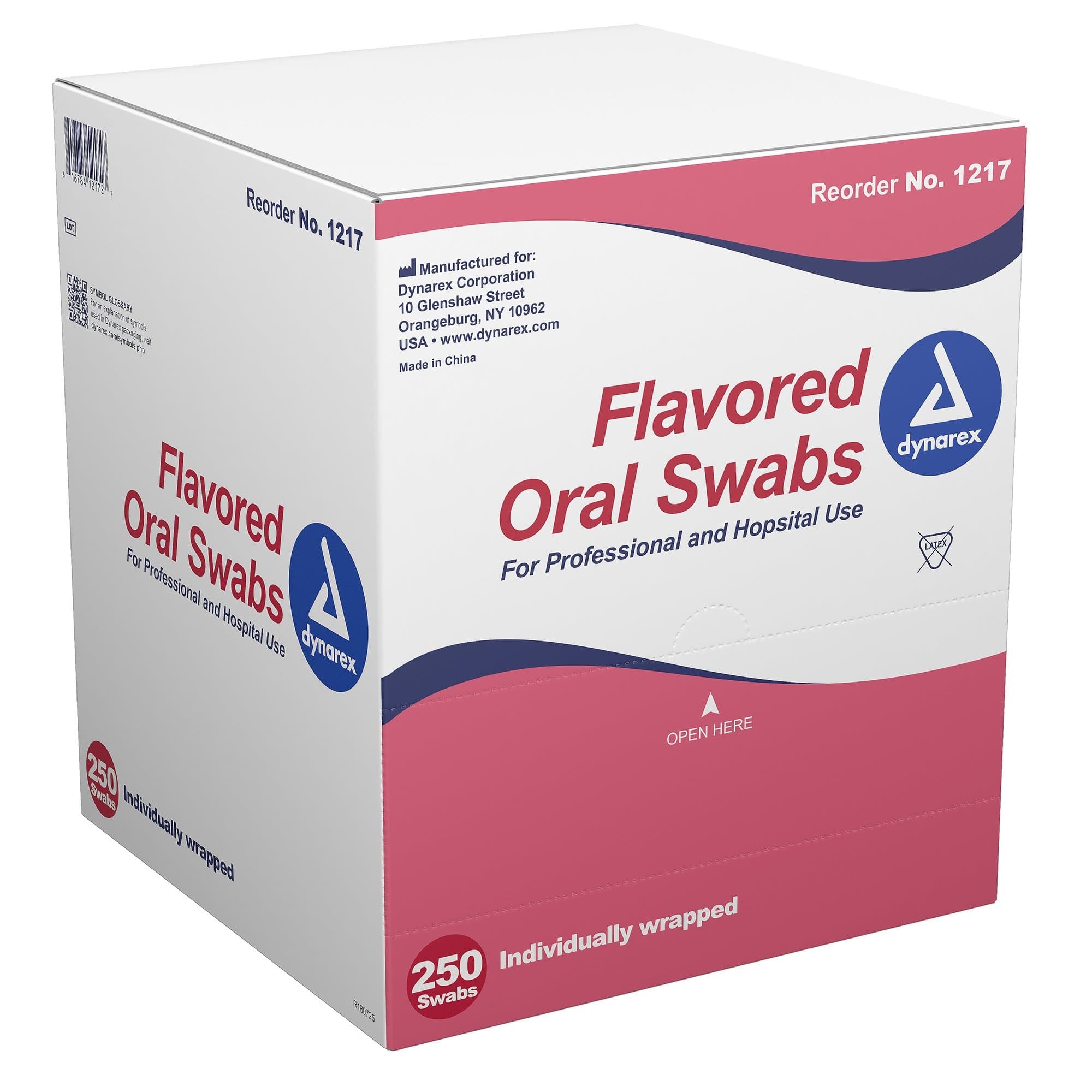 Dynarex Oral Swabsticks with Dentifrice