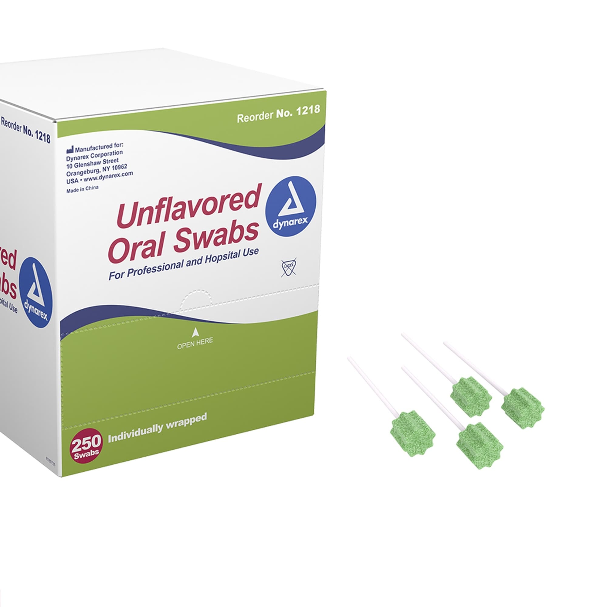 Dynarex Unflavored Oral Swabsticks