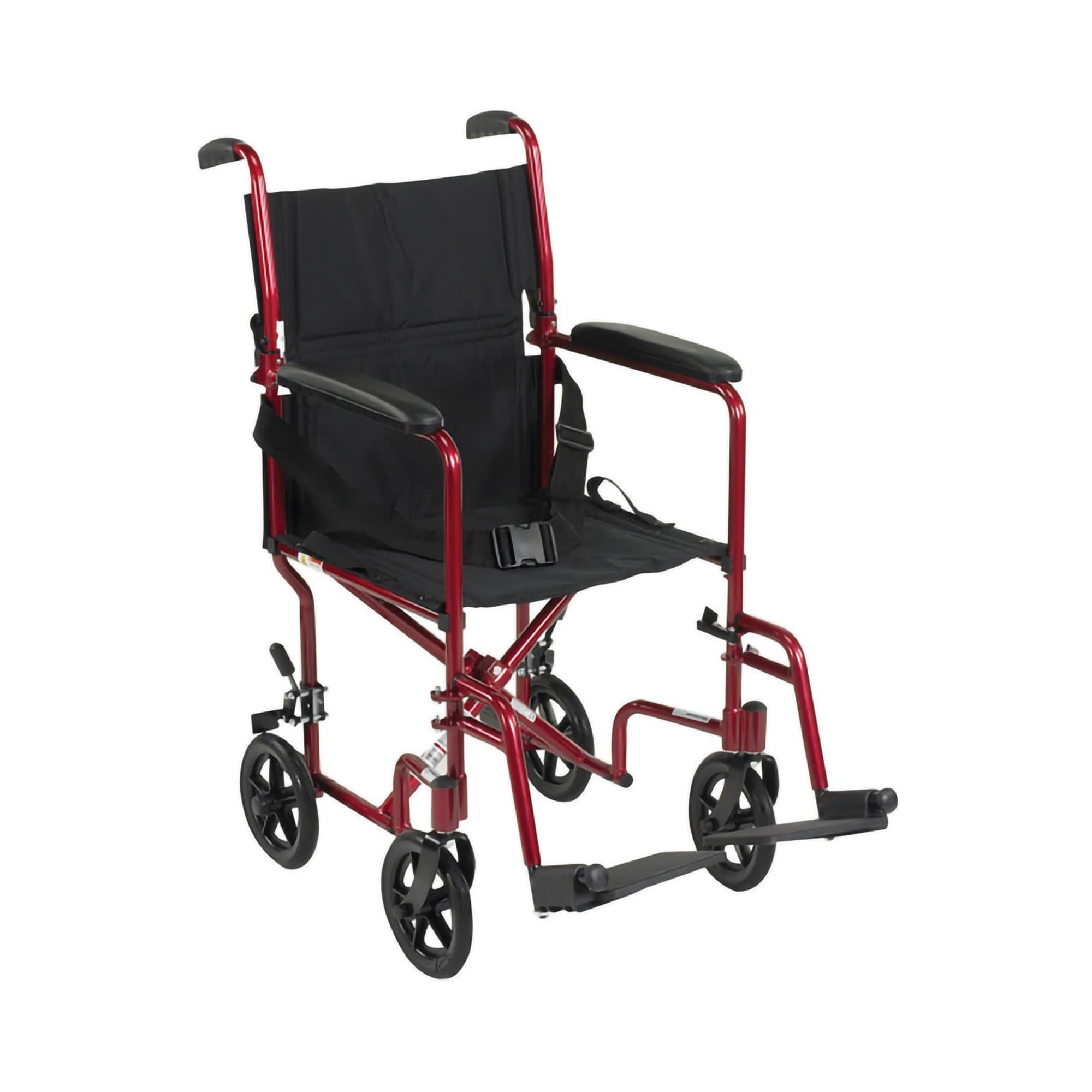 McKesson Lightweight Transport Chair with Padded Arms, Swing-away Footrests