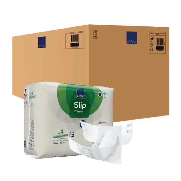 Abena Slip Premium Diapers with Tabs, Level 4s