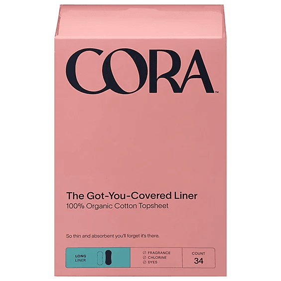 Cora Organic Cotton Period Liners, Ultra Thin
