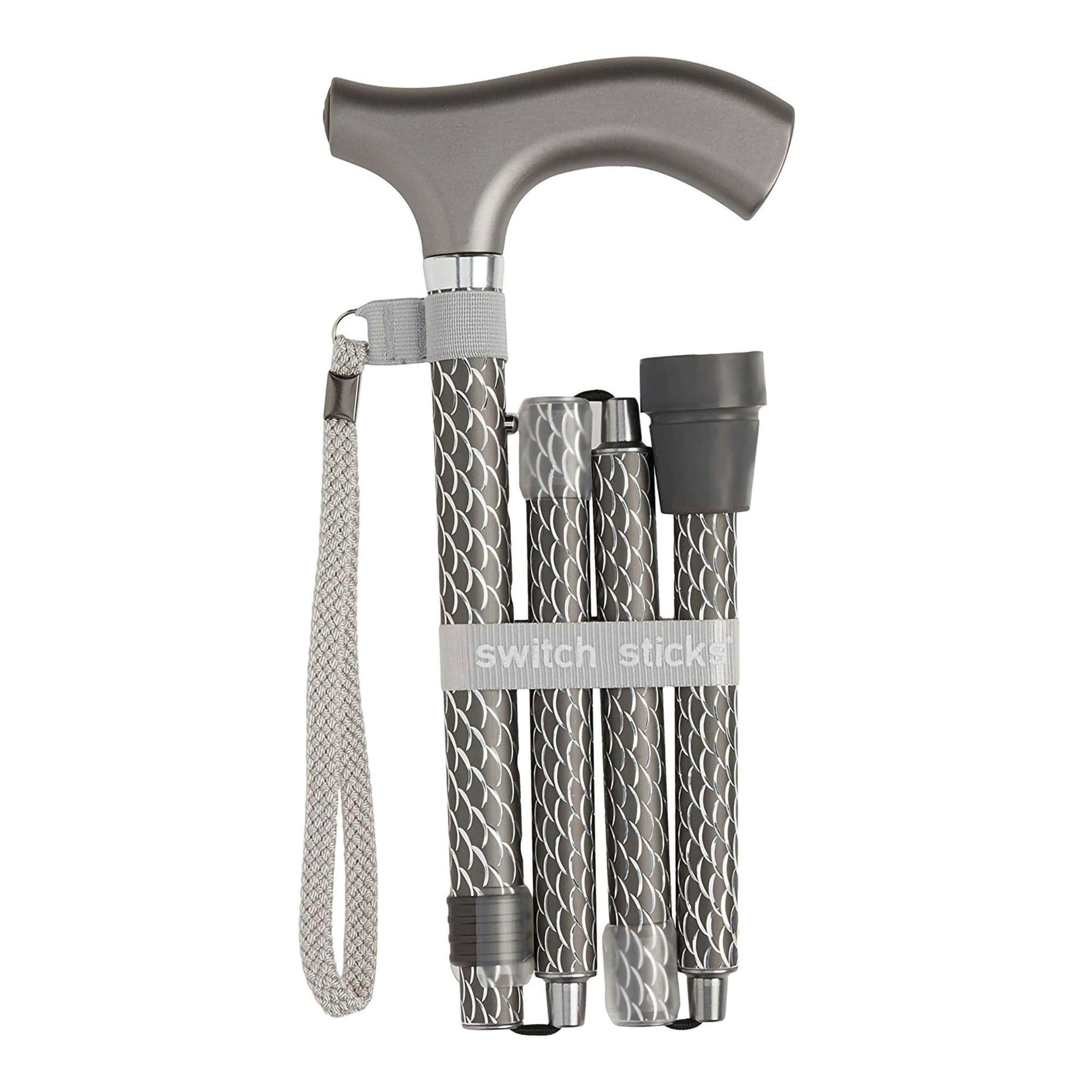 Mabis Folding Cane Switch Sticks, Aluminium