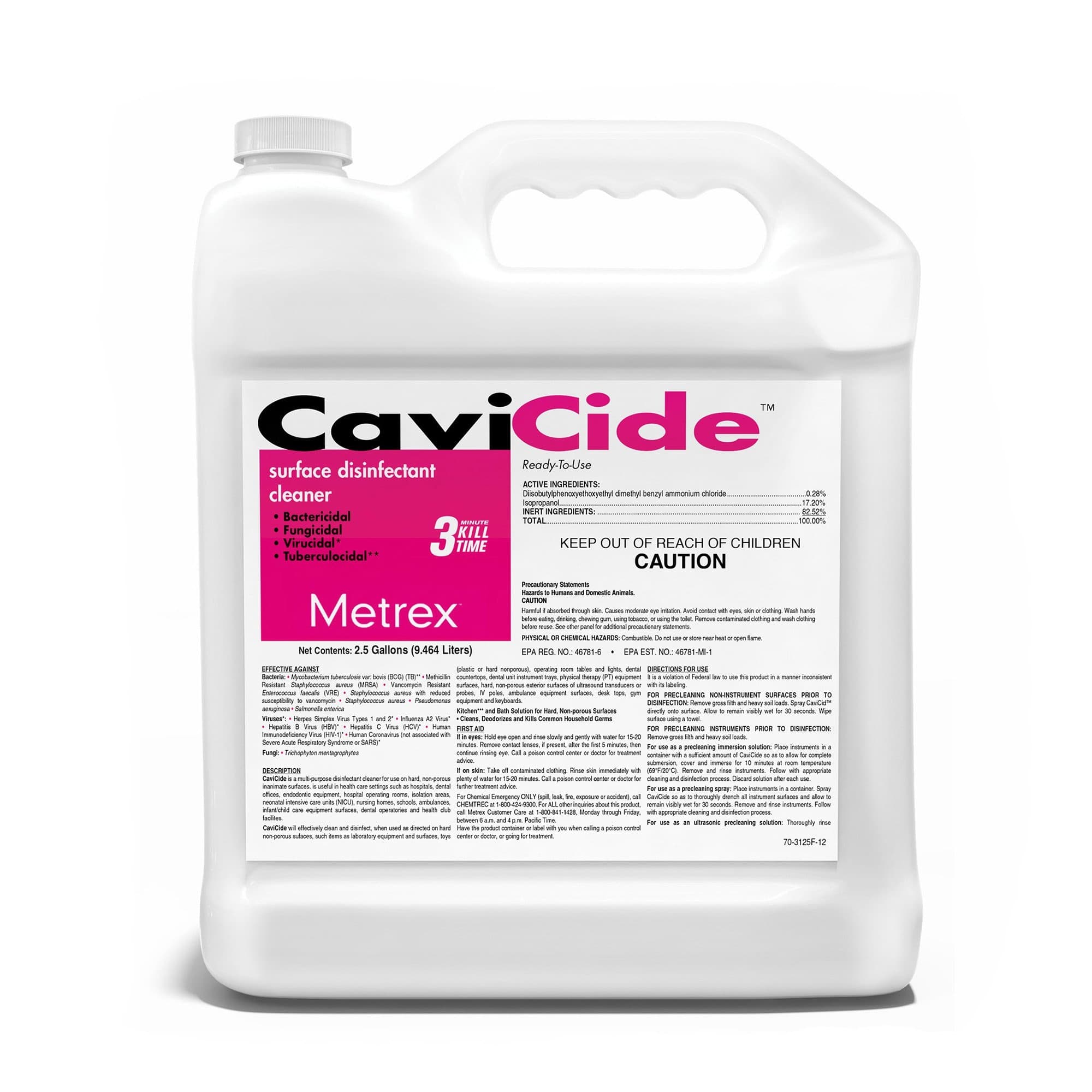 CaviCide Surface Disinfectant Cleaner Liquid, Alcohol Scent