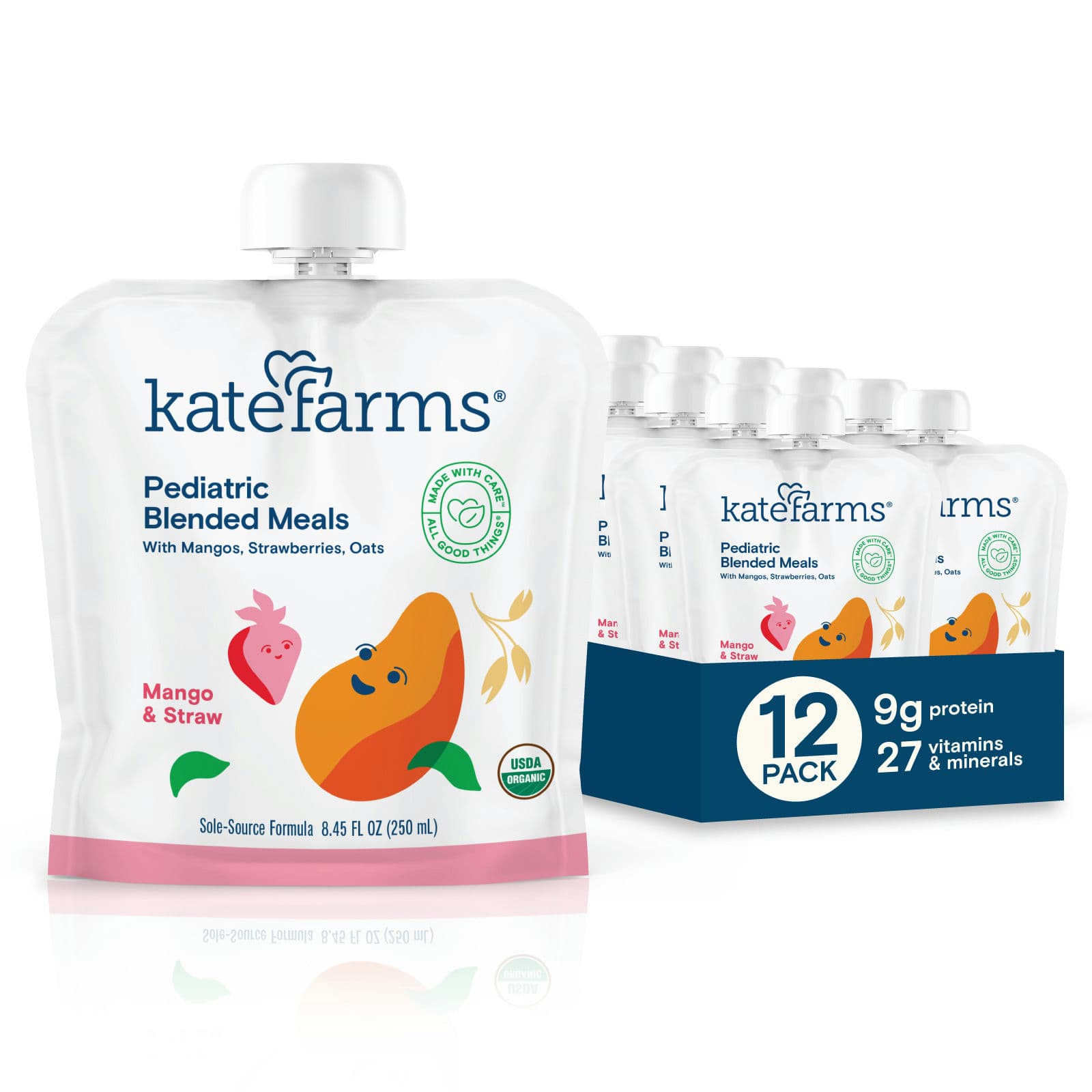 Kate Farms Pediatric Blended Meals, 8.45 oz.