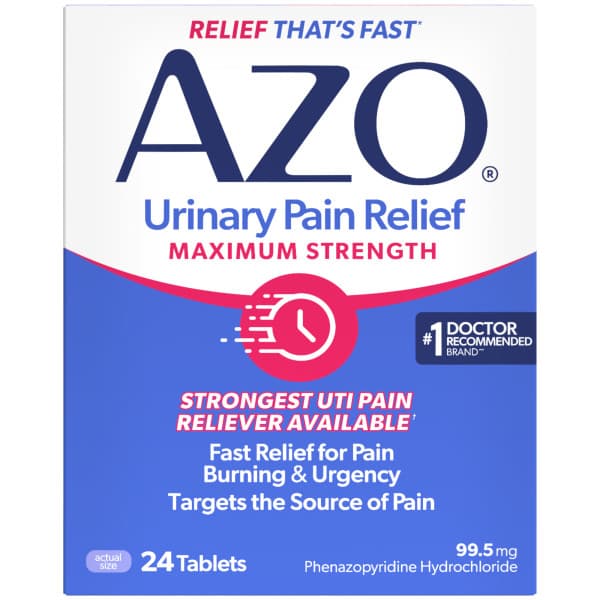 AZO Urinary Pain Relief, Maximum Strength