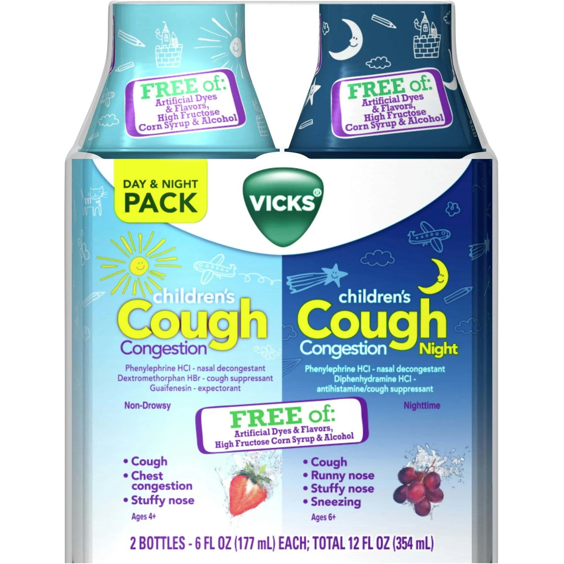 Vicks Children's Cold & Cough Day and Night, Combo Pack