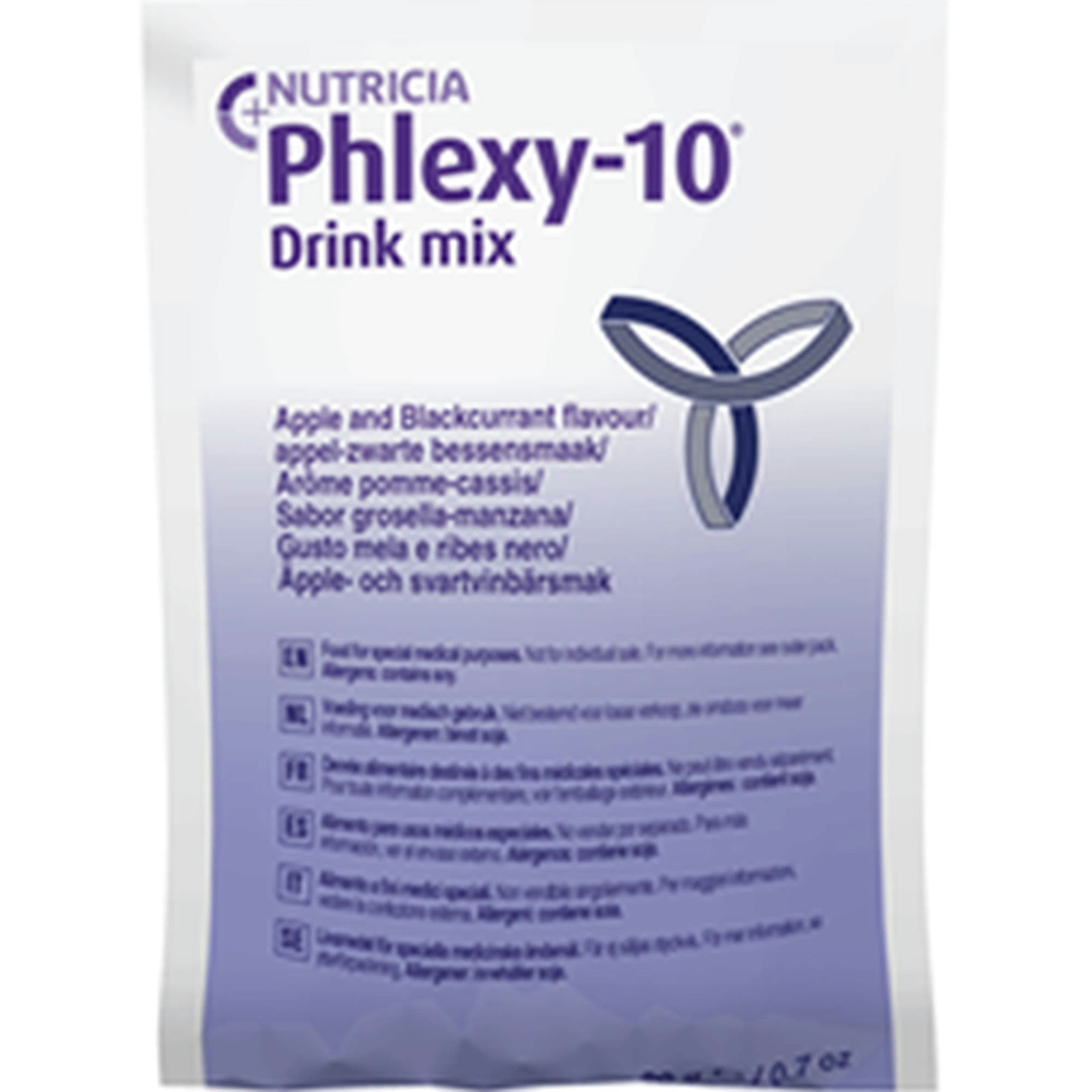 Nutricia Phlexy-10 PKU Oral Supplement, Apple / Black Currant Flavor, 20 Grams