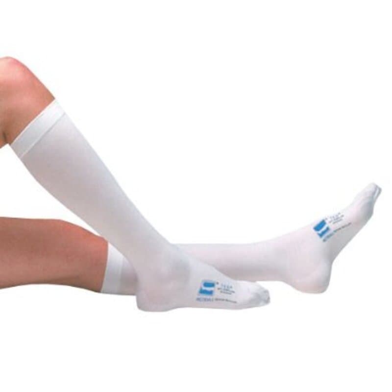 T.E.D. Anti-Embolism Knee High Inspection Toe Stockings for Acute Care, Long