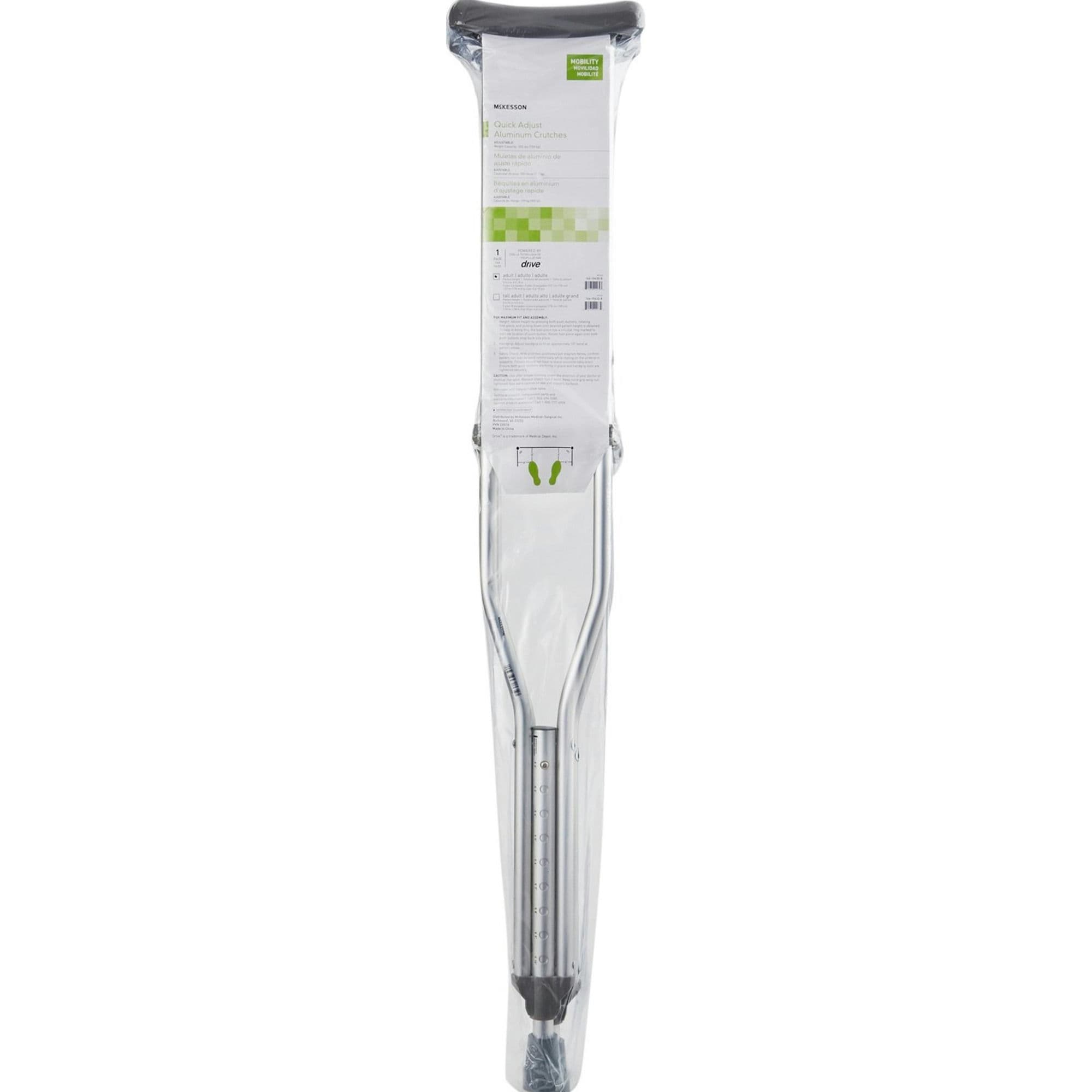Mckesson Quick Adjust Aluminum Crutches