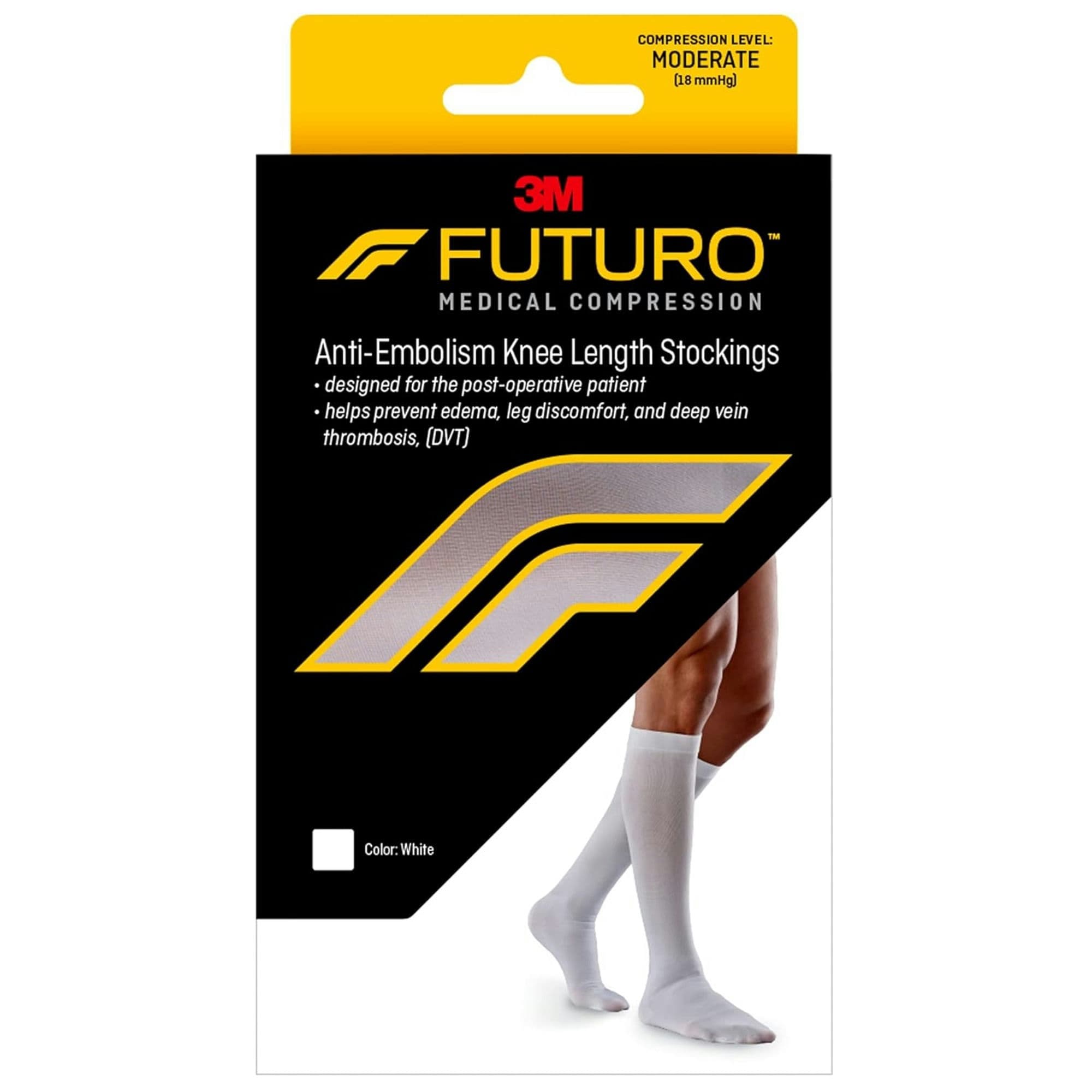 3M FUTURO Anti-Embolism Knee Length Stockings, Moderate