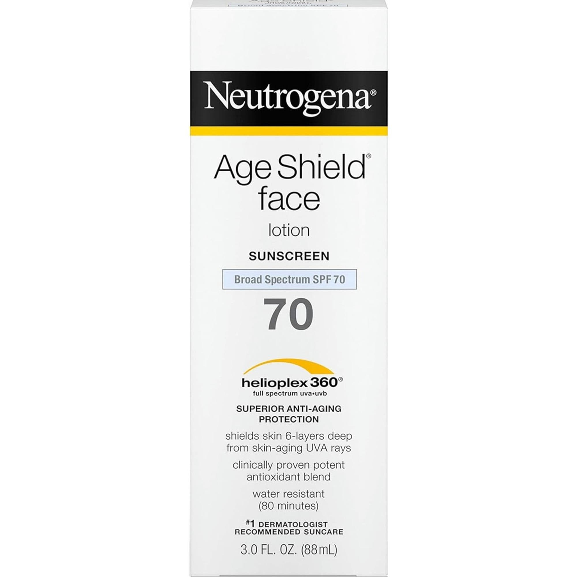 Neutrogena Age Shield Face Oil-Free Sunscreen Lotion, SPF 70