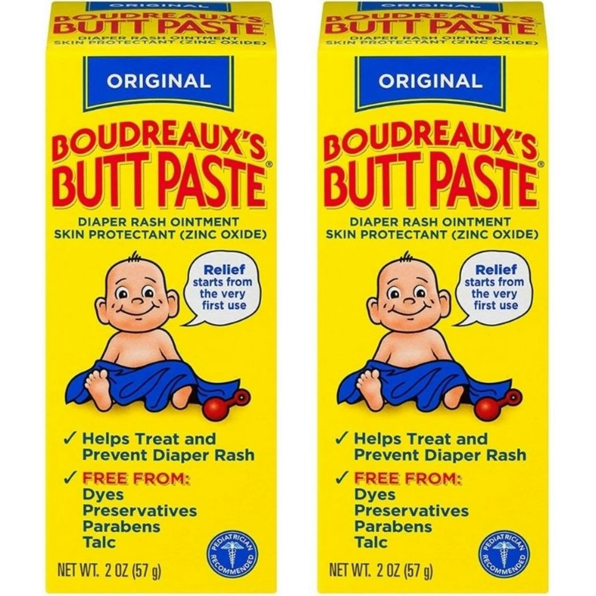 Boudreaux's Butt Paste Diaper Rash Treatment, Tube, Scented, Multiple Options