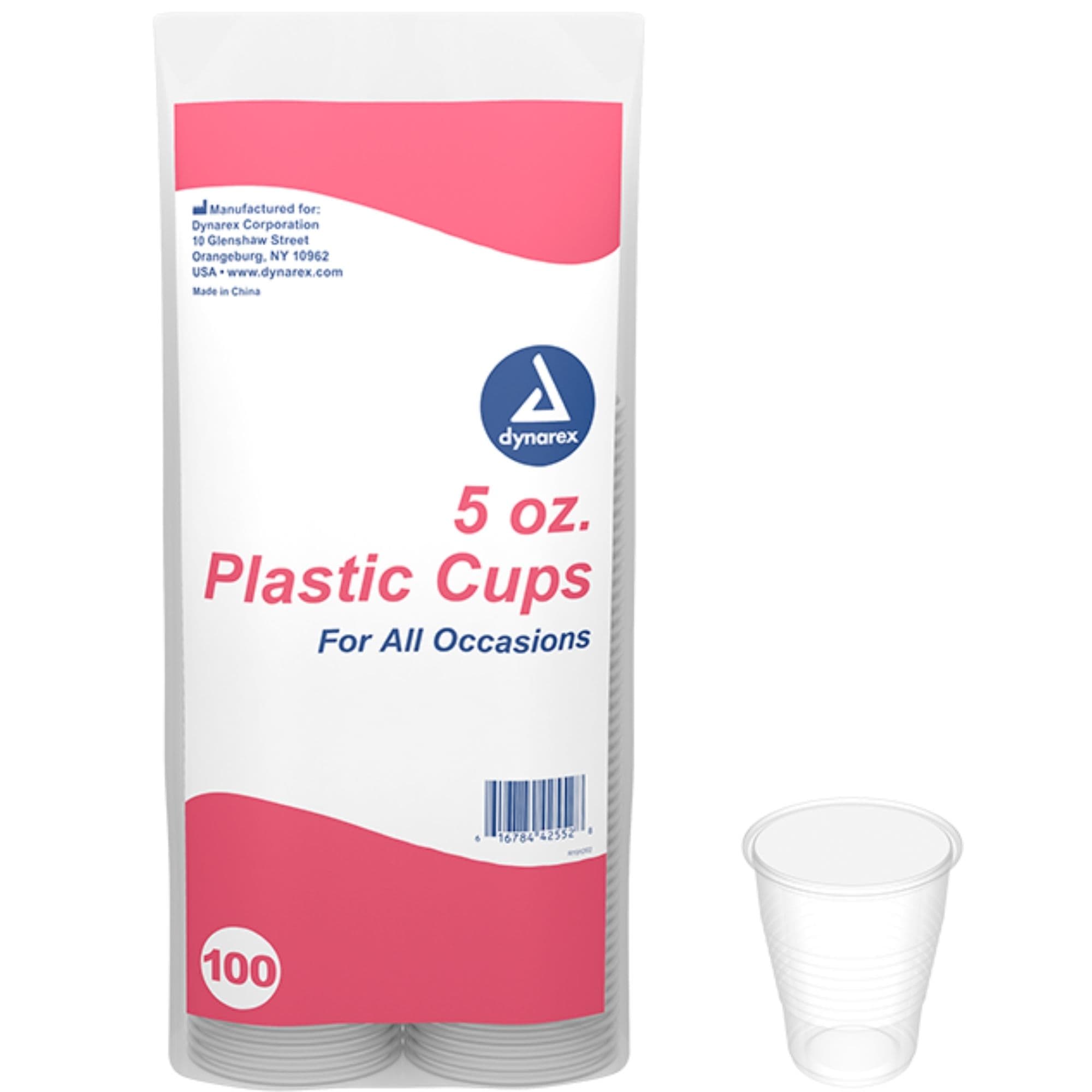 Dynarex Plastic Drinking Cups, 5 oz