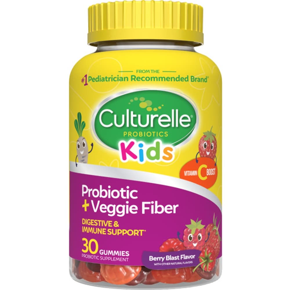 Culturelle Kids Probiotic + Veggie Fiber Gummies
