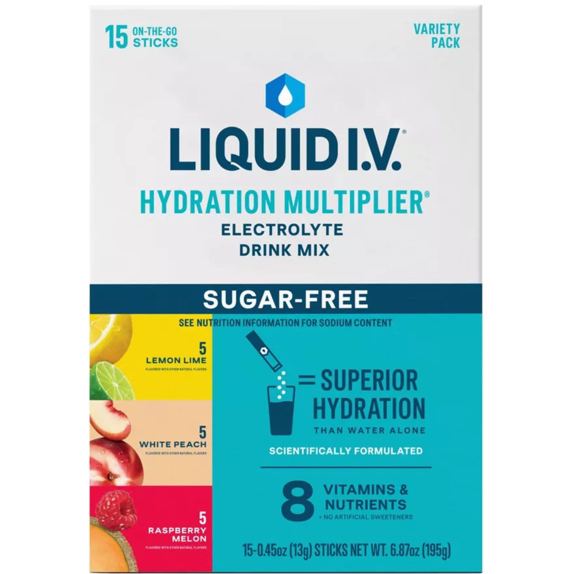 Liquid I.V. Sugar-Free Hydration Multiplier Electrolyte Drink Mix
