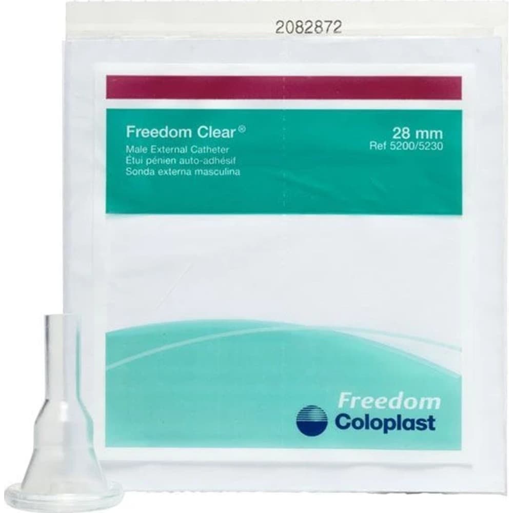 Coloplast Freedom Clear Vinyl Self-Adhesive Male External Catheter
