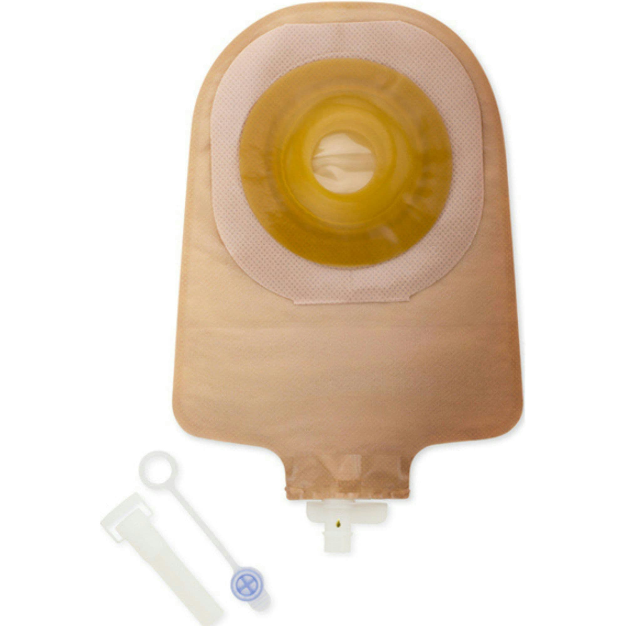 Hollister Premier FlexTend Convex One-Piece Urostomy Pouch with Tape Border, Pre-Sized
