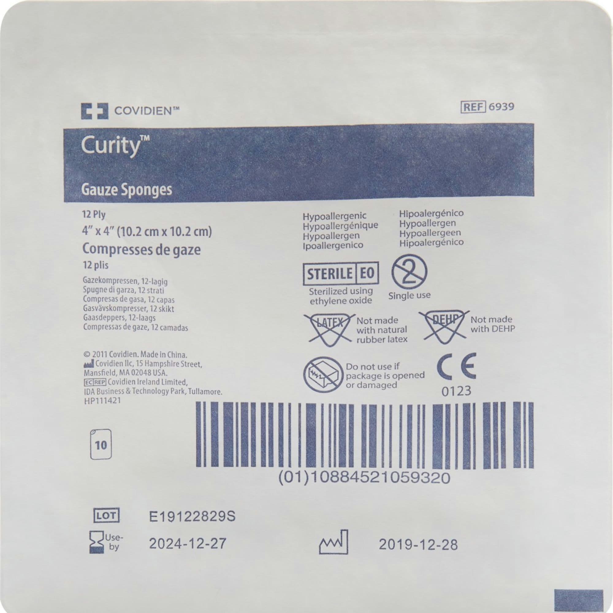 Curity 12-Ply Gauze Sponges