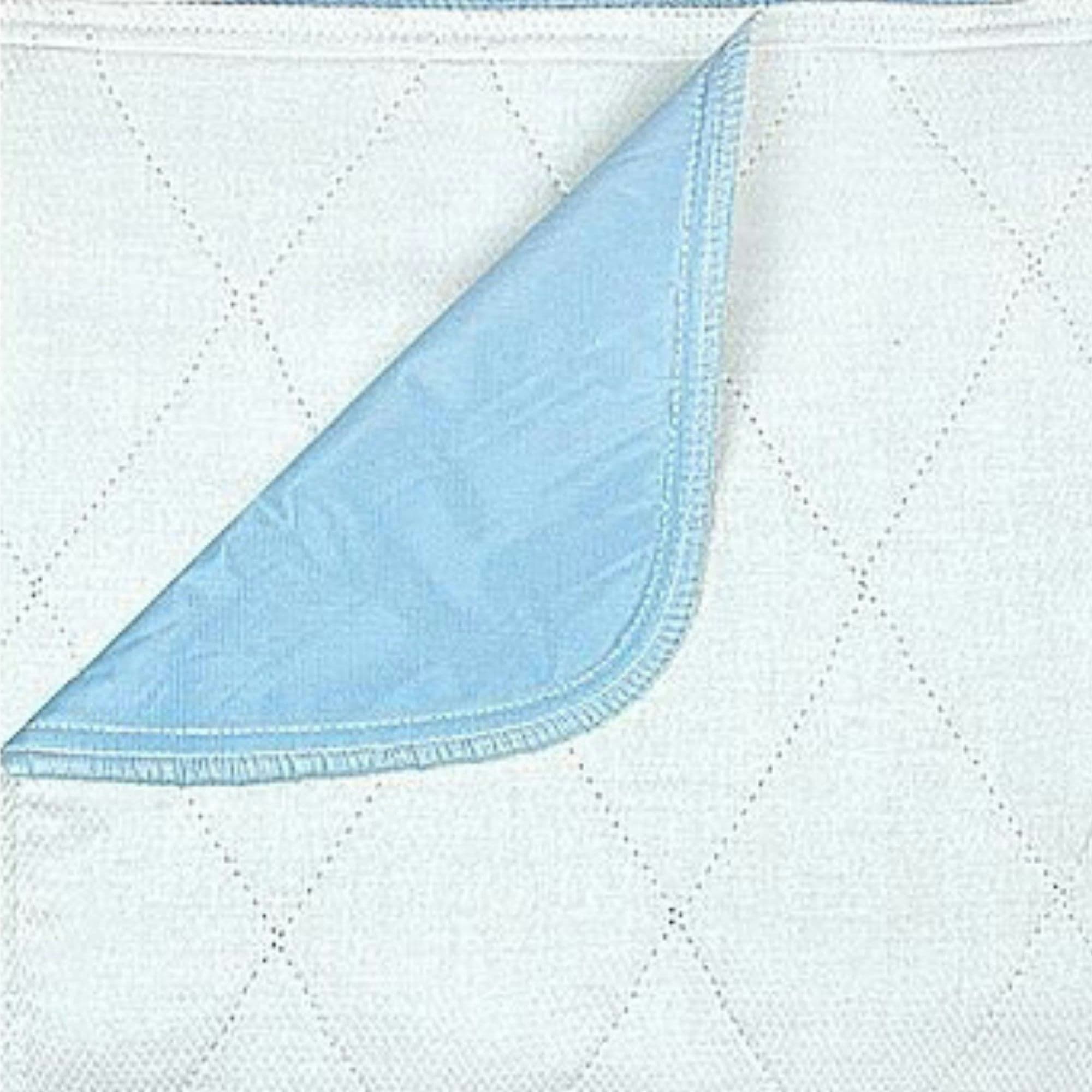 Beck's Classic Ibex Reusable Underpad with Wings, Blue Vinyl