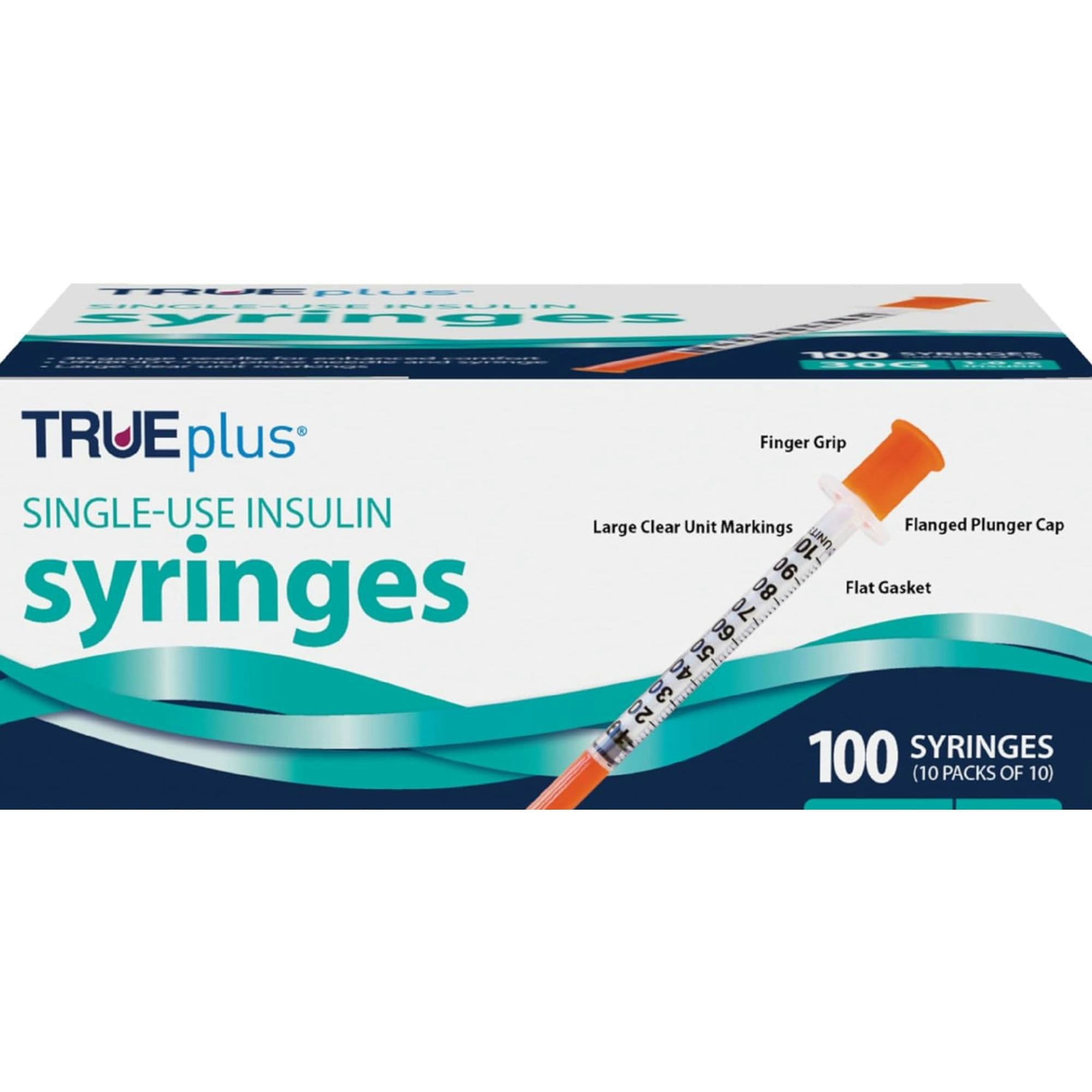 TRUEplus Single-Use Insulin Syringe, 30 gauge