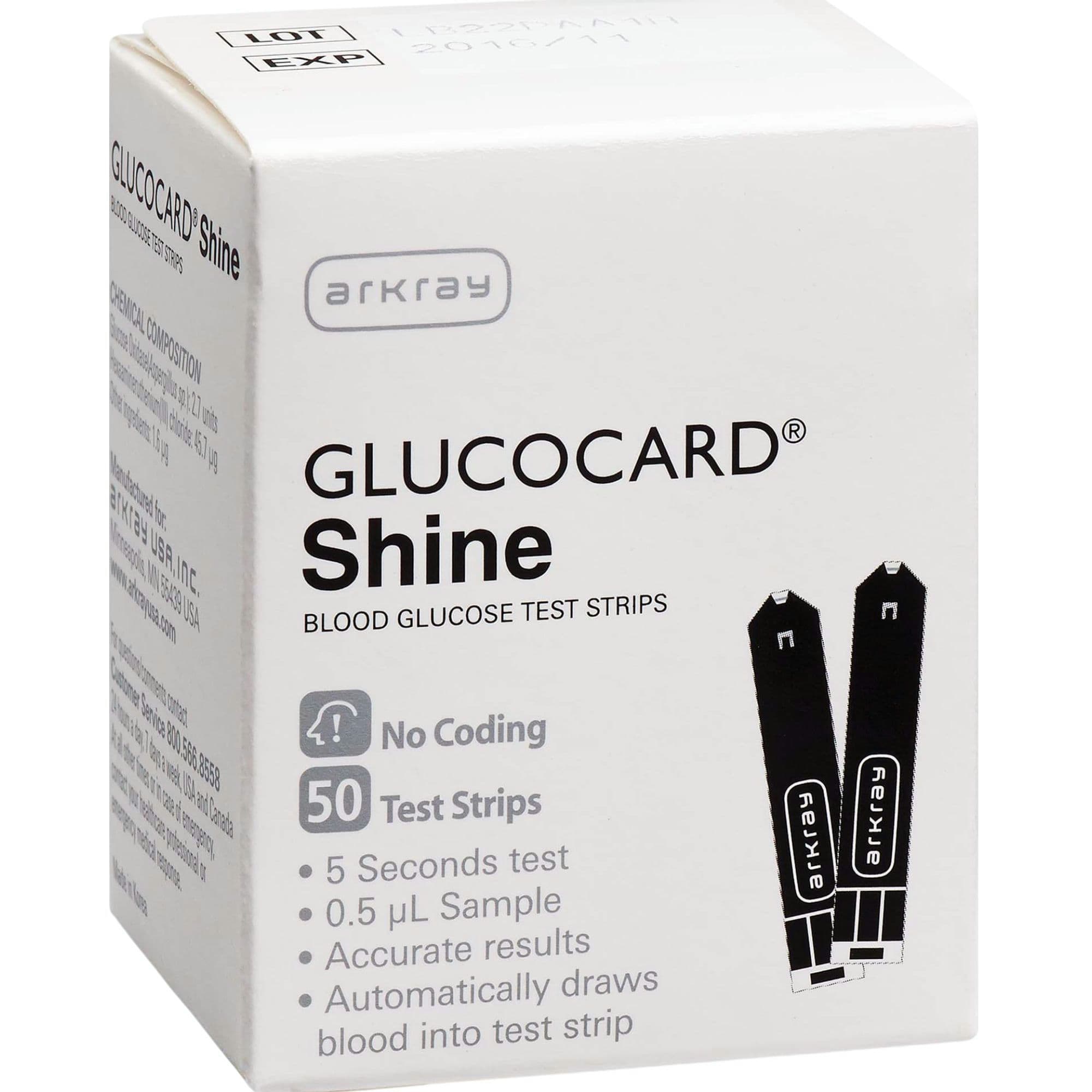 Arkray Glucocard Shine Blood Glucose Test Strips