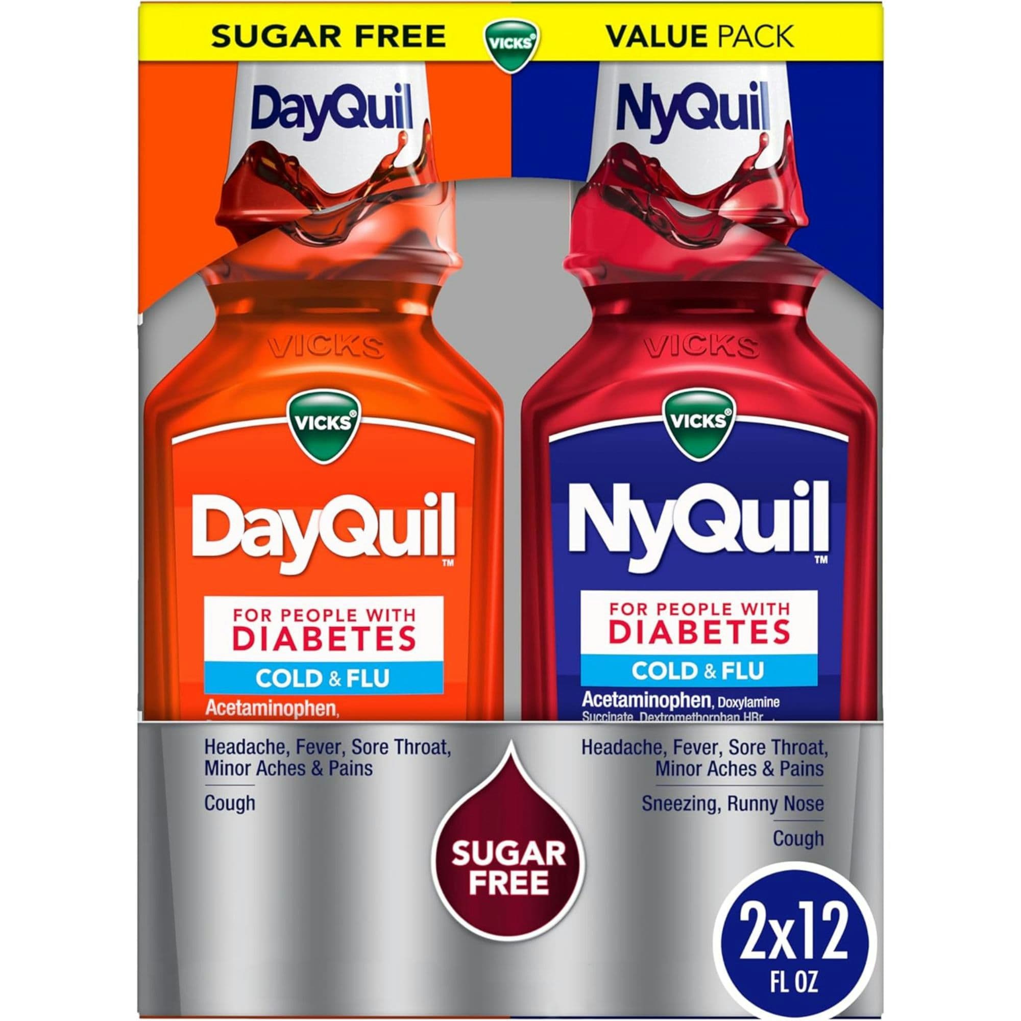 Vicks DayQuil & NyQuil Cold & Flu for People with Diabetes