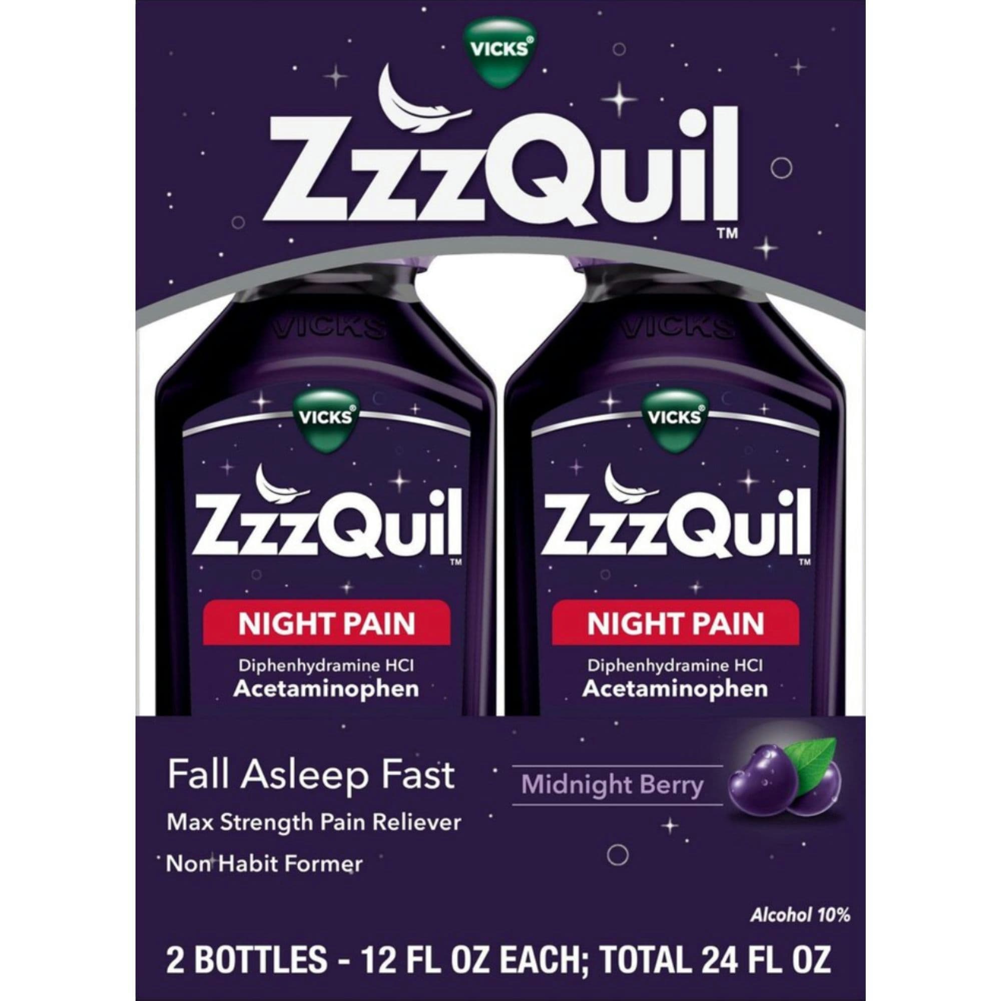 Vicks ZzzQuil Nighttime Pain Relief Sleep Aid Liquid