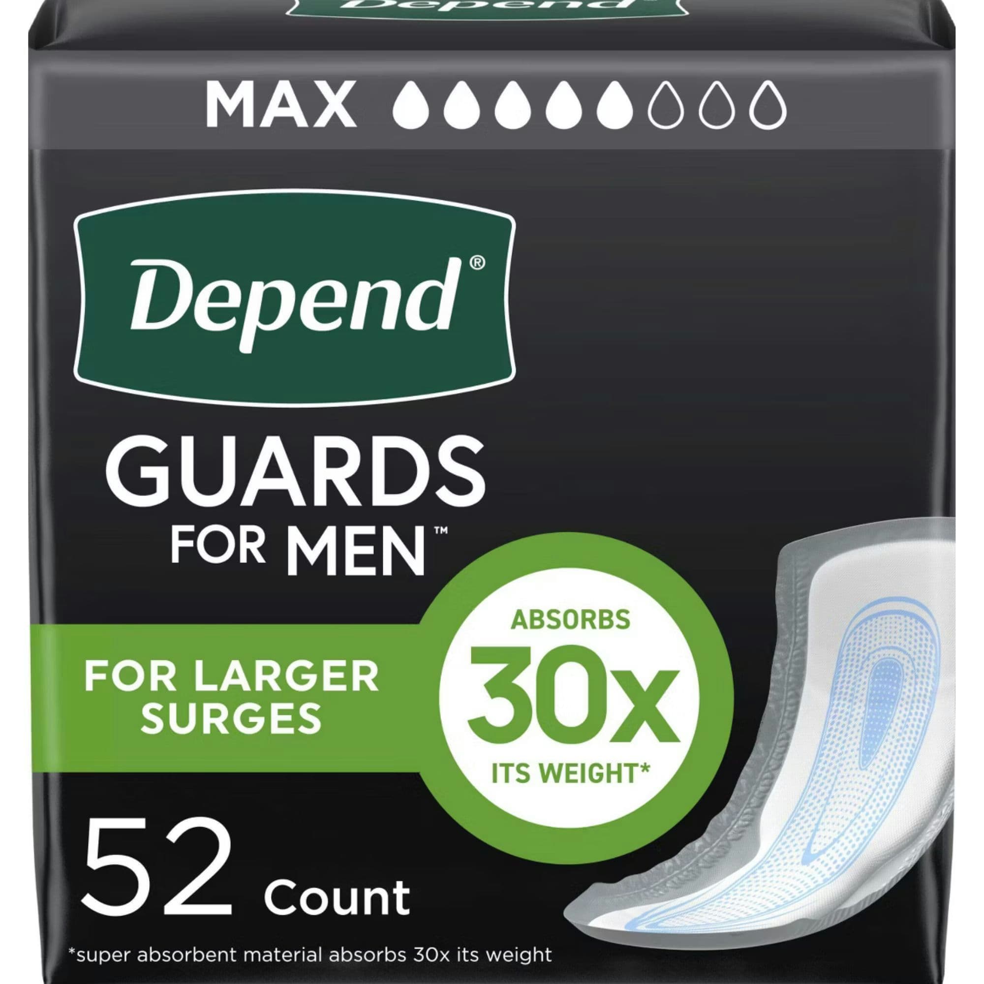 Depend Male Guards, Maximum